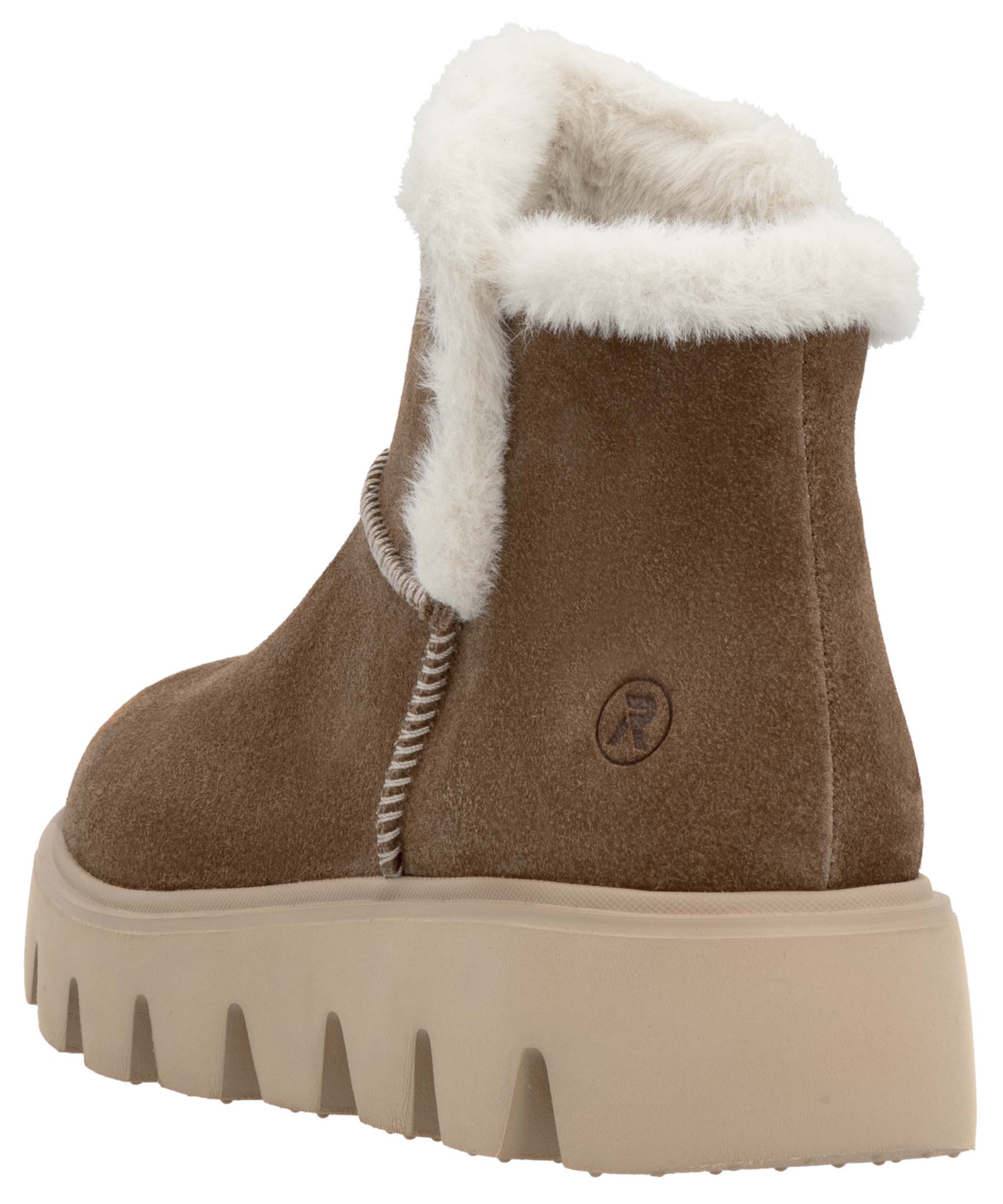 Rieker EVOLUTION Winterboots, Plateaustiefel, Schlupfschuh mit Innenreißverschluss