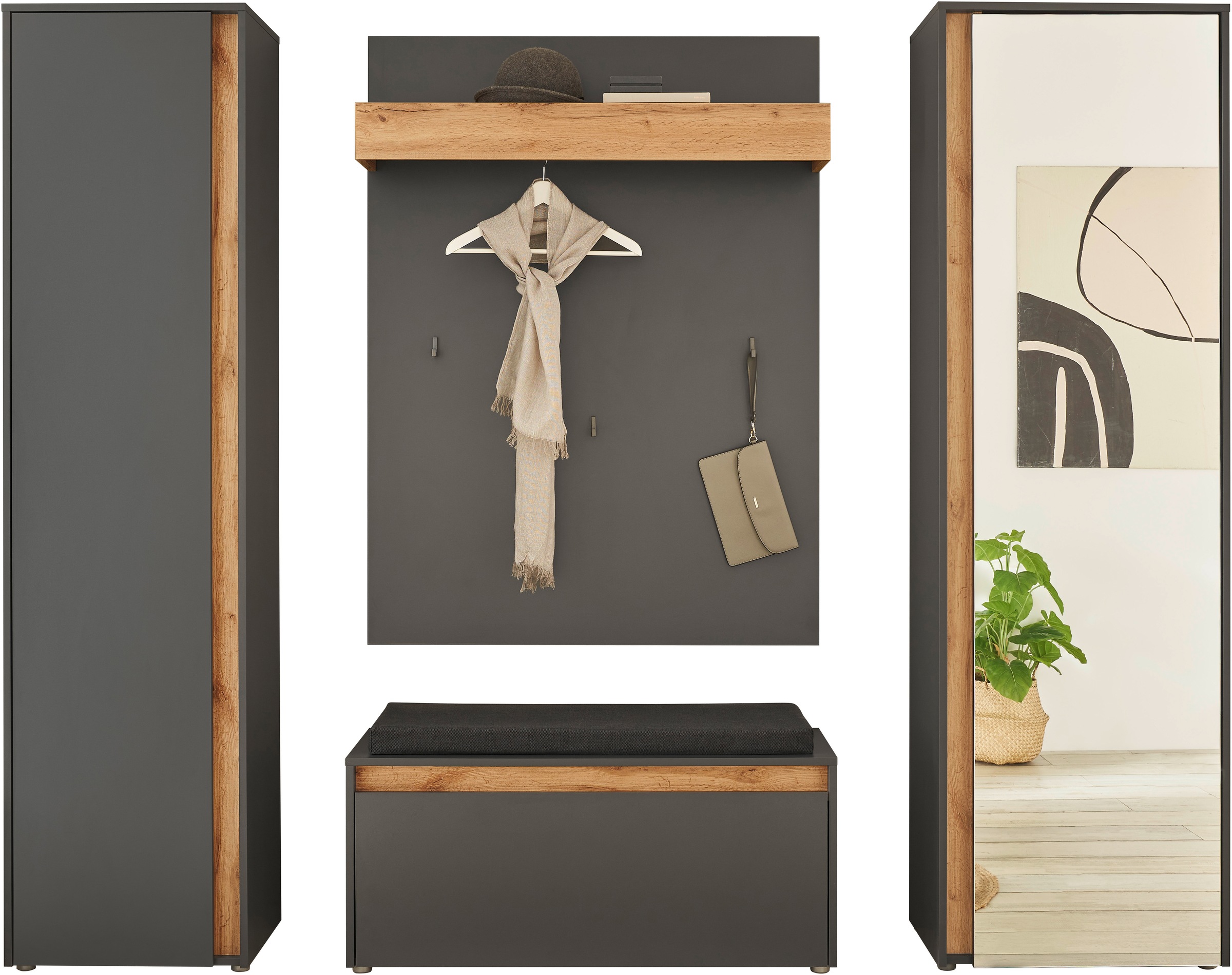 INOSIGN Garderoben-Set "GIRON/CiTY, moderne Garderobe, Komplettset mit viel günstig online kaufen