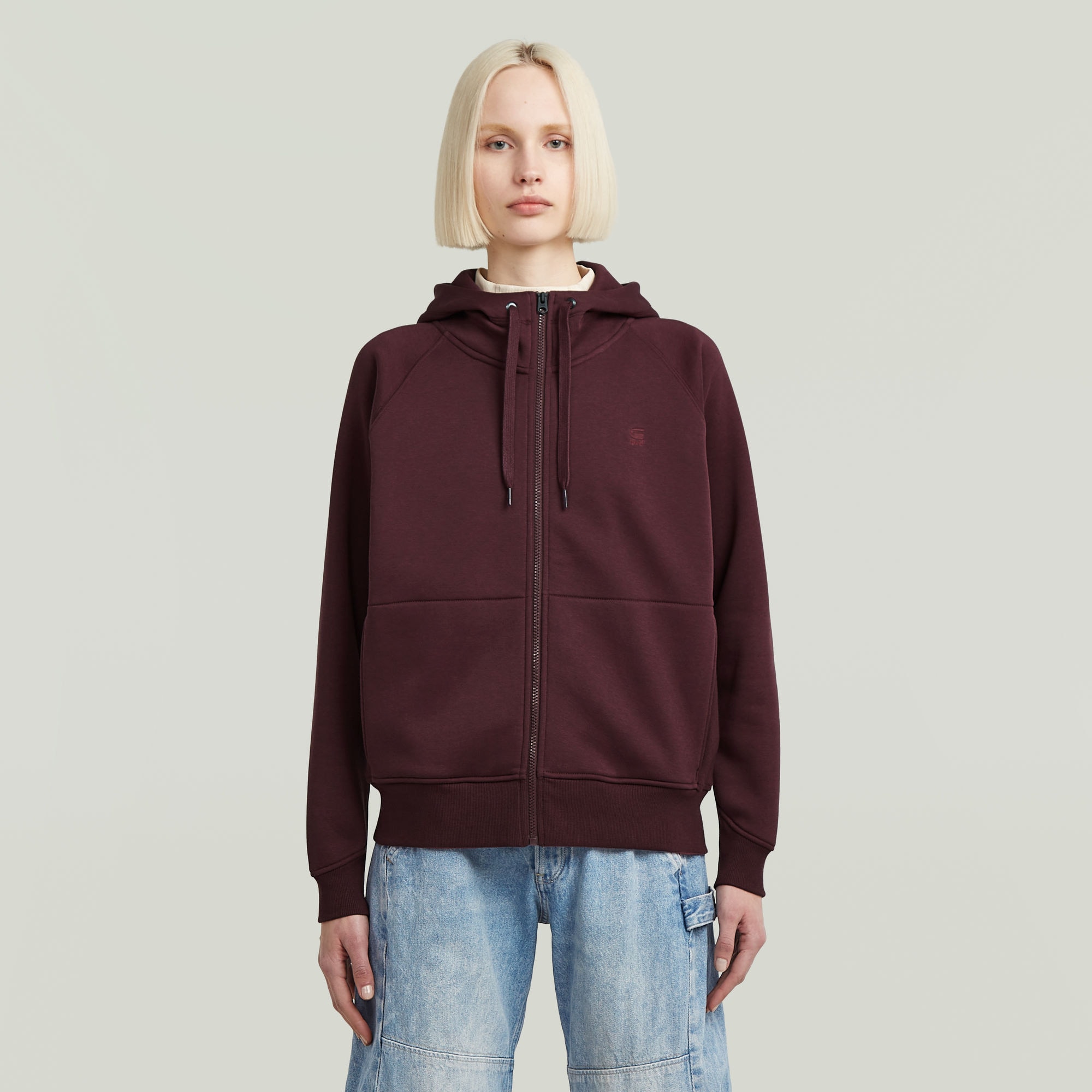 G-STAR Kapuzensweatjacke "Premium core 2.1 hdd zip thru", mit tonaler Logos günstig online kaufen