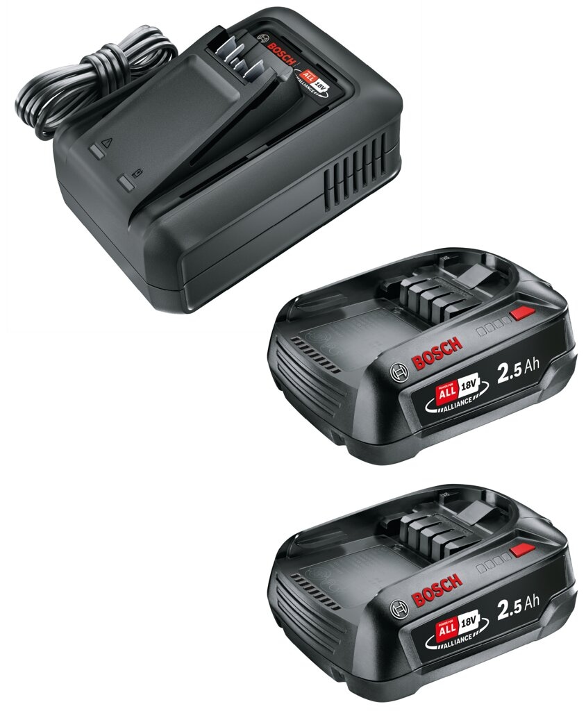 GARDENA Akku-Set "Starter Kit QC AL 18V-44 Ladegerät + 2x Akku PBA 18V 2.5Ah SoC"