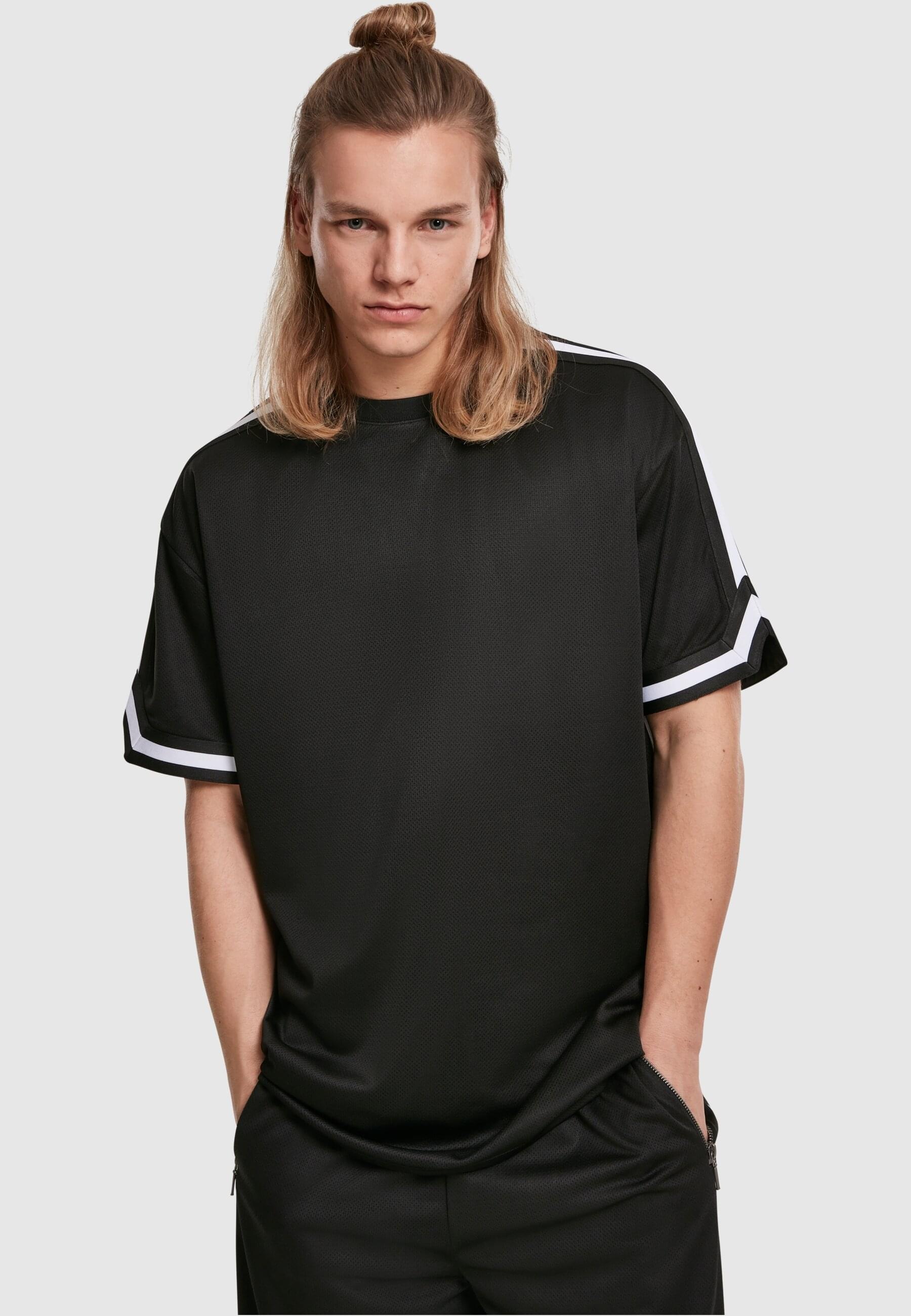 URBAN CLASSICS T-Shirt »Urban Classics Herren Oversized Stripes Mesh Tee«, (1 tlg.)