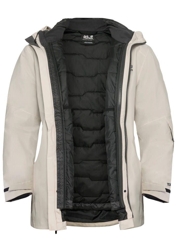 Jack Wolfskin Skijacke »FLOWLINE 3IN1 JKT W«, mit Kapuze