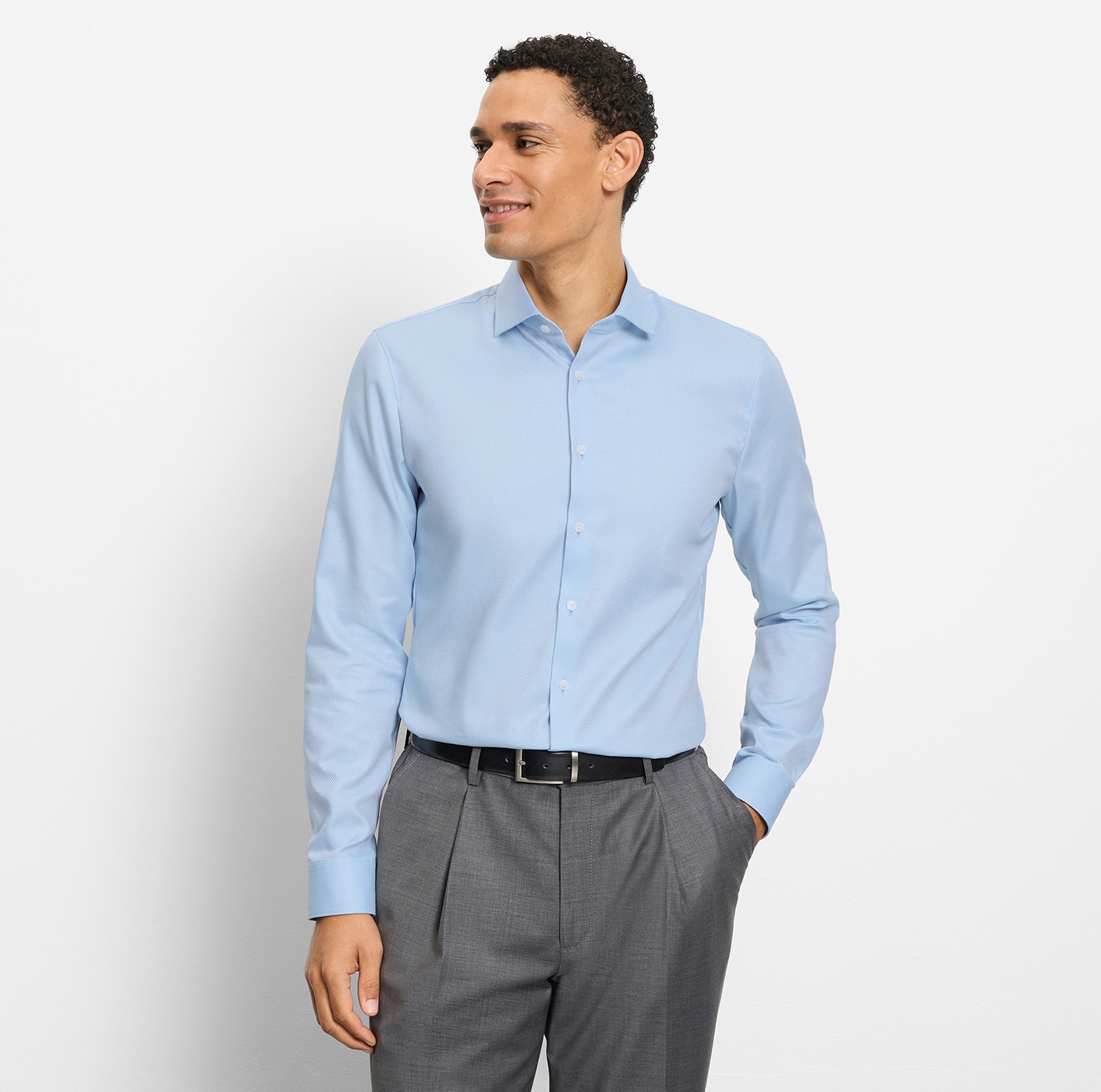 OLYMP Langarmhemd »No 6 six« Royal Kentkragen, Businesshemd, super slim fit