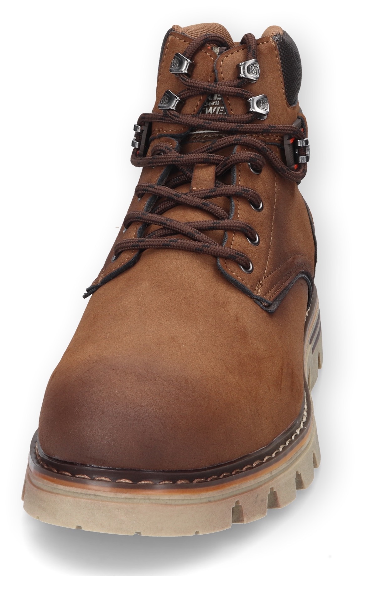 Dockers by Gerli Schnürboots, Workerboots, Stiefel mit bequemem Schaftabschluss aus Textil