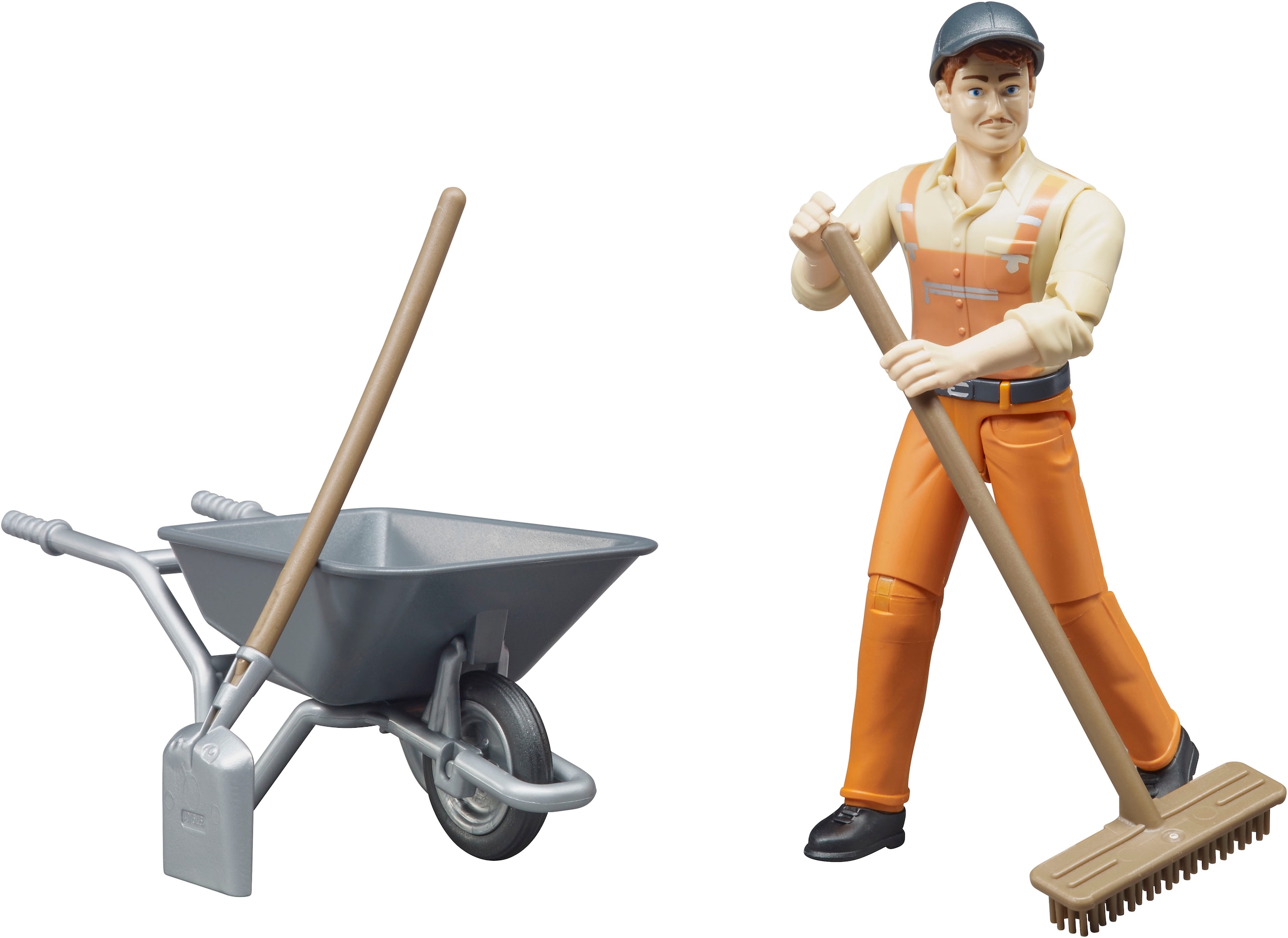 Bruder® Spielfigur »bworld Kommunalarbeiter (62130)«, Made in Europe