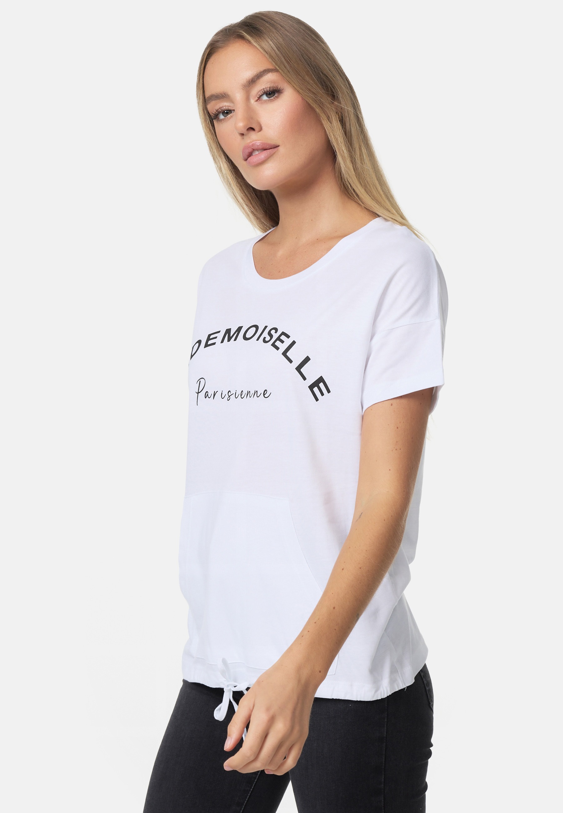 Decay T-Shirt, mit Frontprint und Kordelzug im Saum