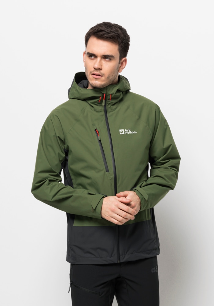 Jack Wolfskin Outdoorjacke "EAGLE PEAK 2L JKT M", mit Kapuze