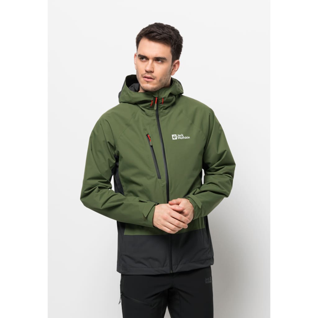 Jack Wolfskin Outdoorjacke »EAGLE PEAK 2L JKT M«, mit Kapuze