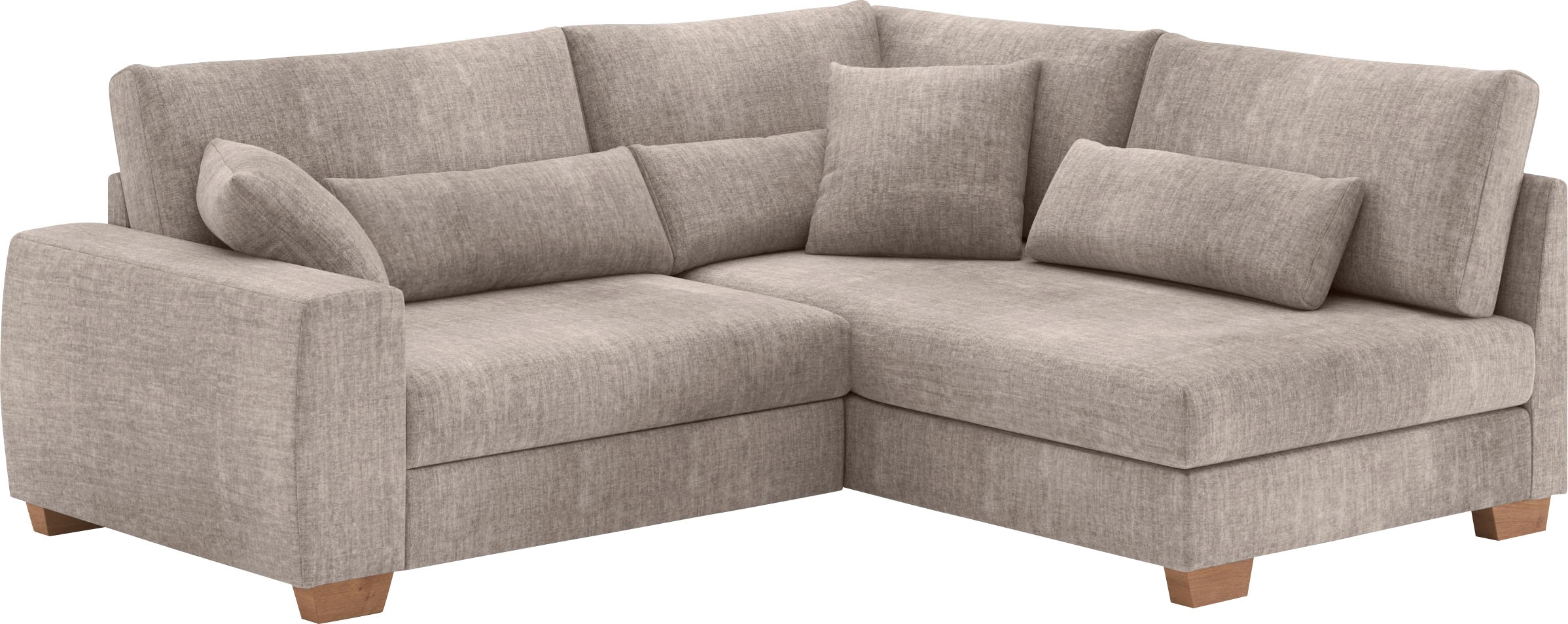 Mr. Couch Ecksofa »Helena L-Form«, Mit Federkern, wahlweise mit Bettfunktion und Taschenfederkern