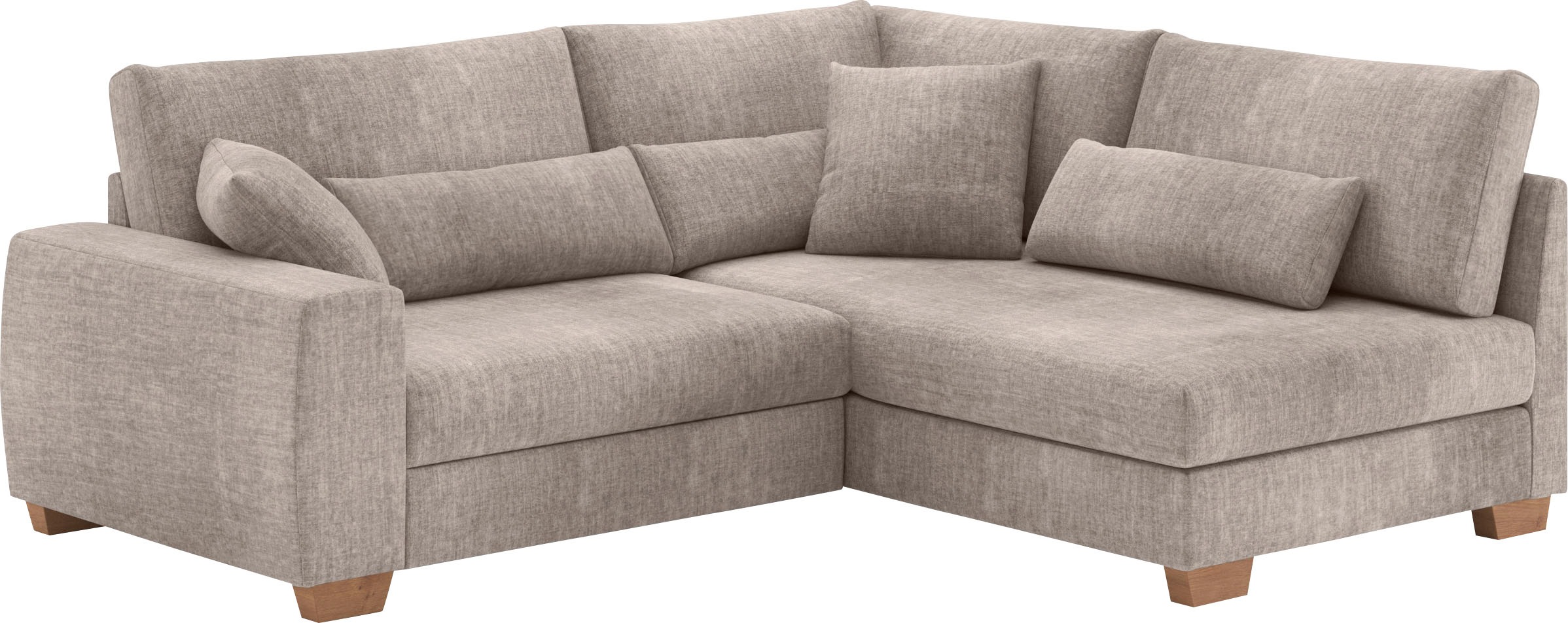 Mr. Couch Ecksofa "Hilla L-Form", Mit Federkern, wahlweise mit Bettfunktion günstig online kaufen