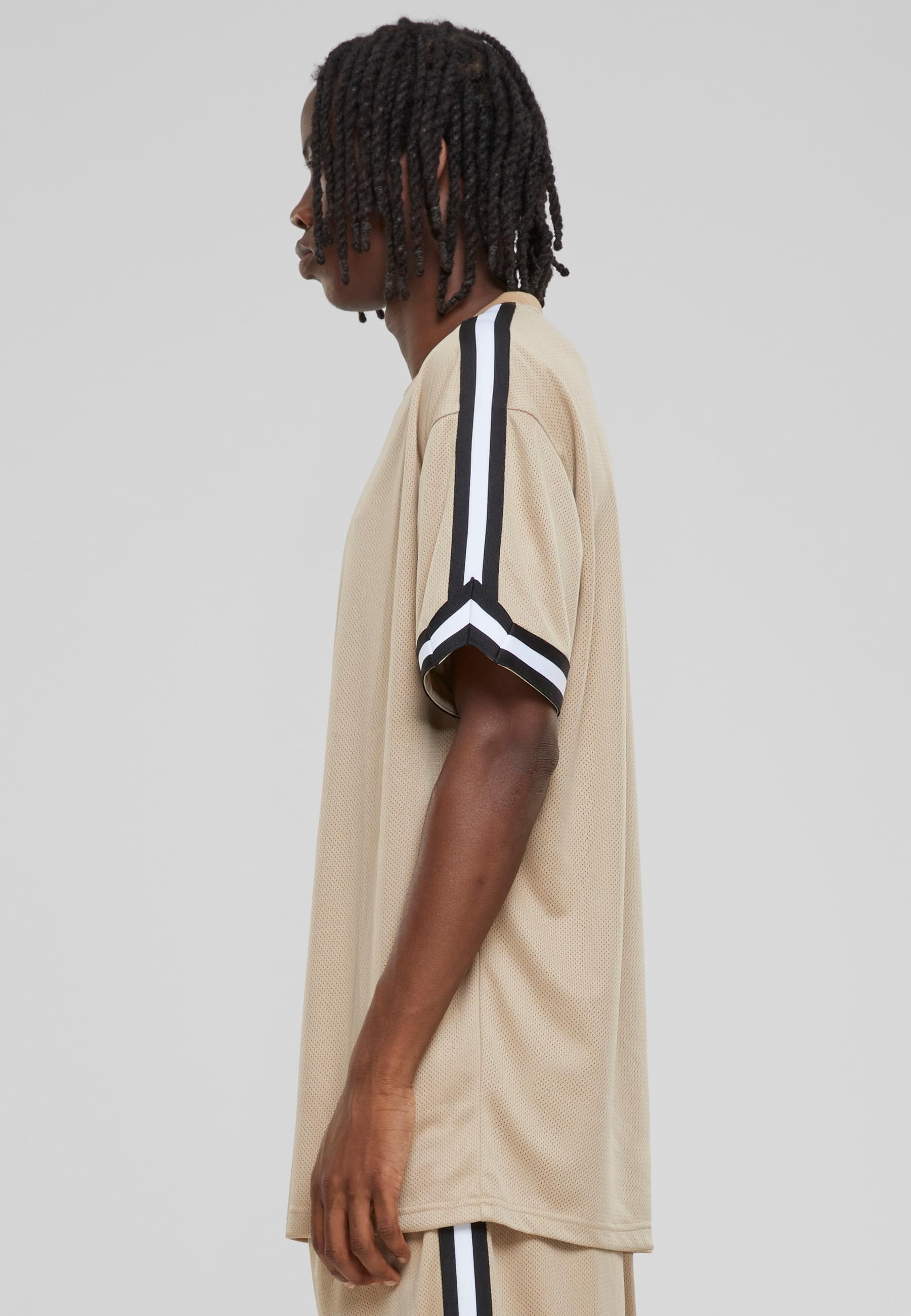 URBAN CLASSICS T-Shirt »Urban Classics Herren Oversized Stripes Mesh Tee«, (1 tlg.)