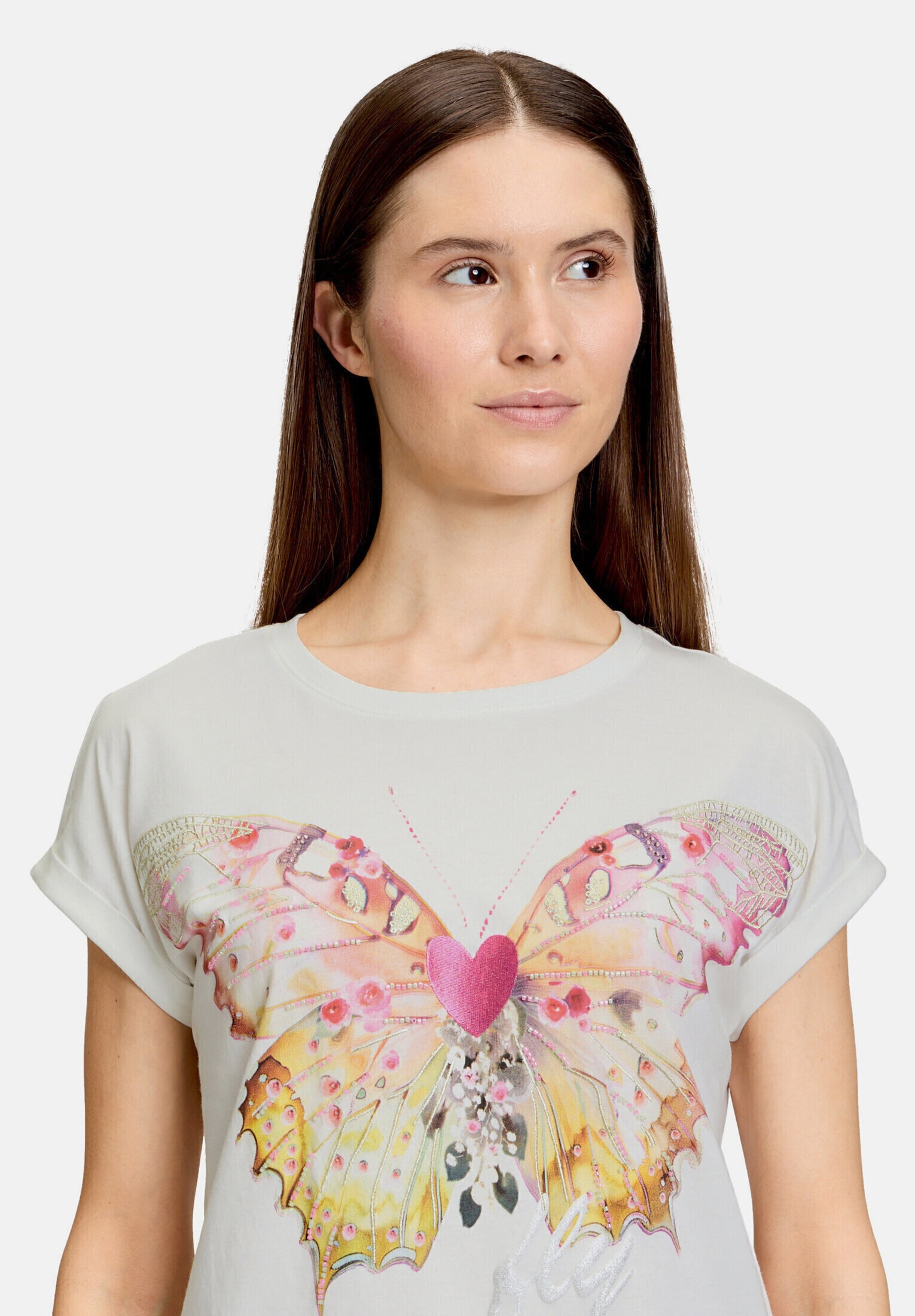 Cartoon Kurzarmshirt »Damen mit Ärmelaufschlag« 1 Stk. Placement