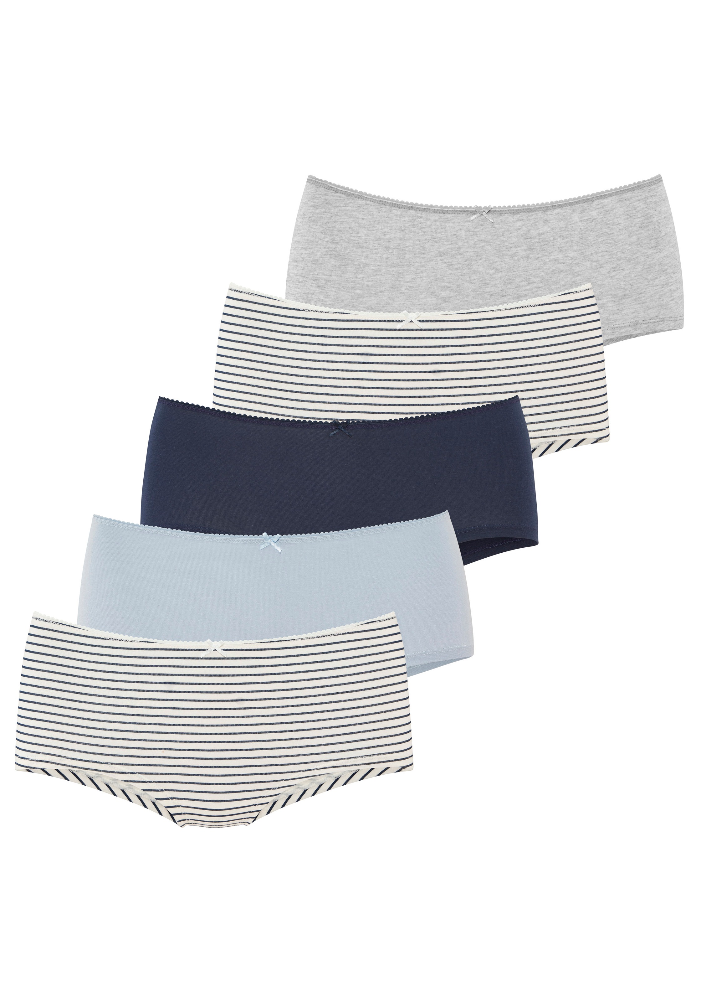 Vivance Panty mit kleiner Häkelkante, angenehme Baumwollqualität