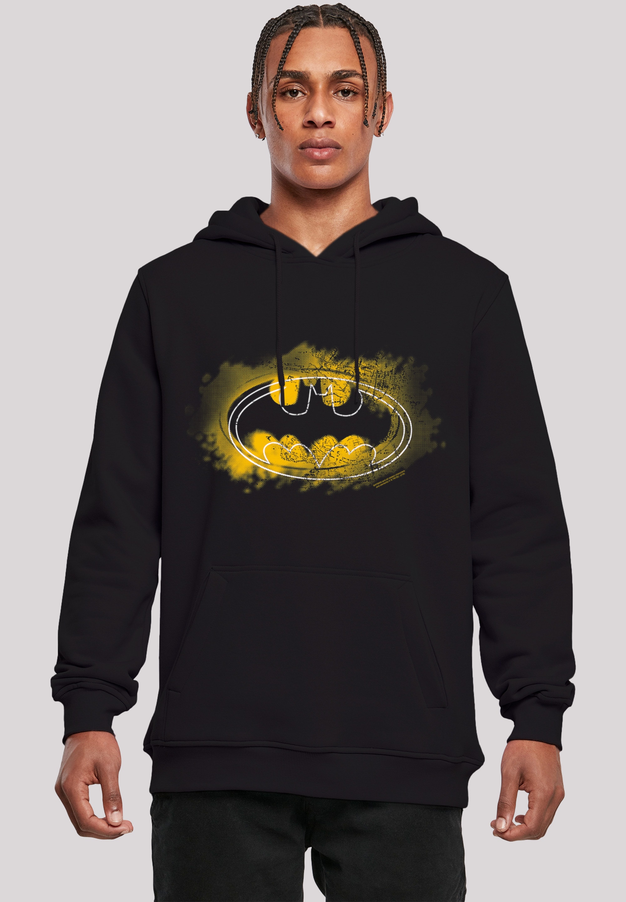 F4NT4STIC Sweatshirt "DC Comics Batman Spray Logo", Herren,Premium Merch,Slim-Fit,Kapuzenpullover,Bedruckt