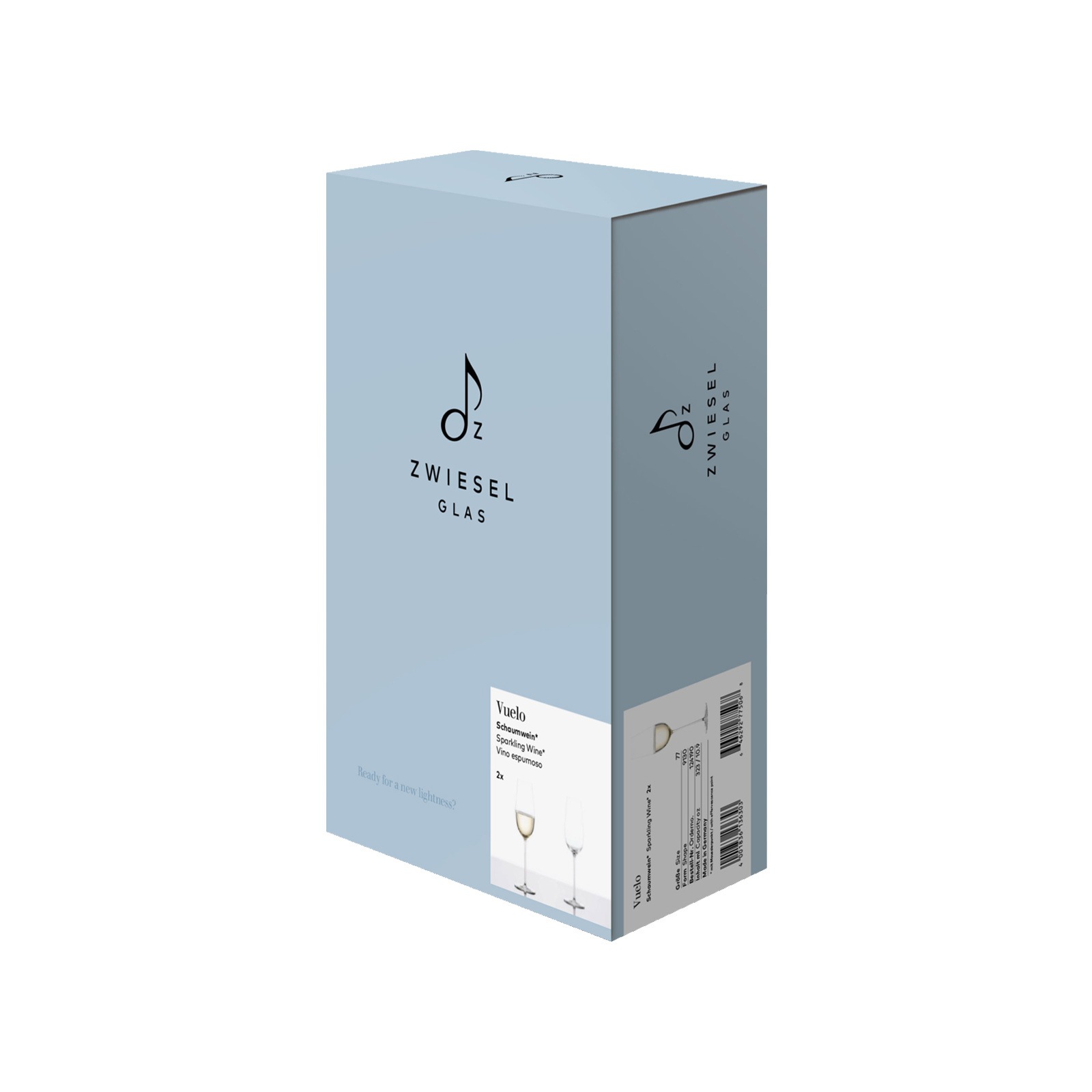 Zwiesel Glas Champagnerglas »Champagnergläser VUELO 323 ml 6er Set transparent« Spülmaschinengeeignet