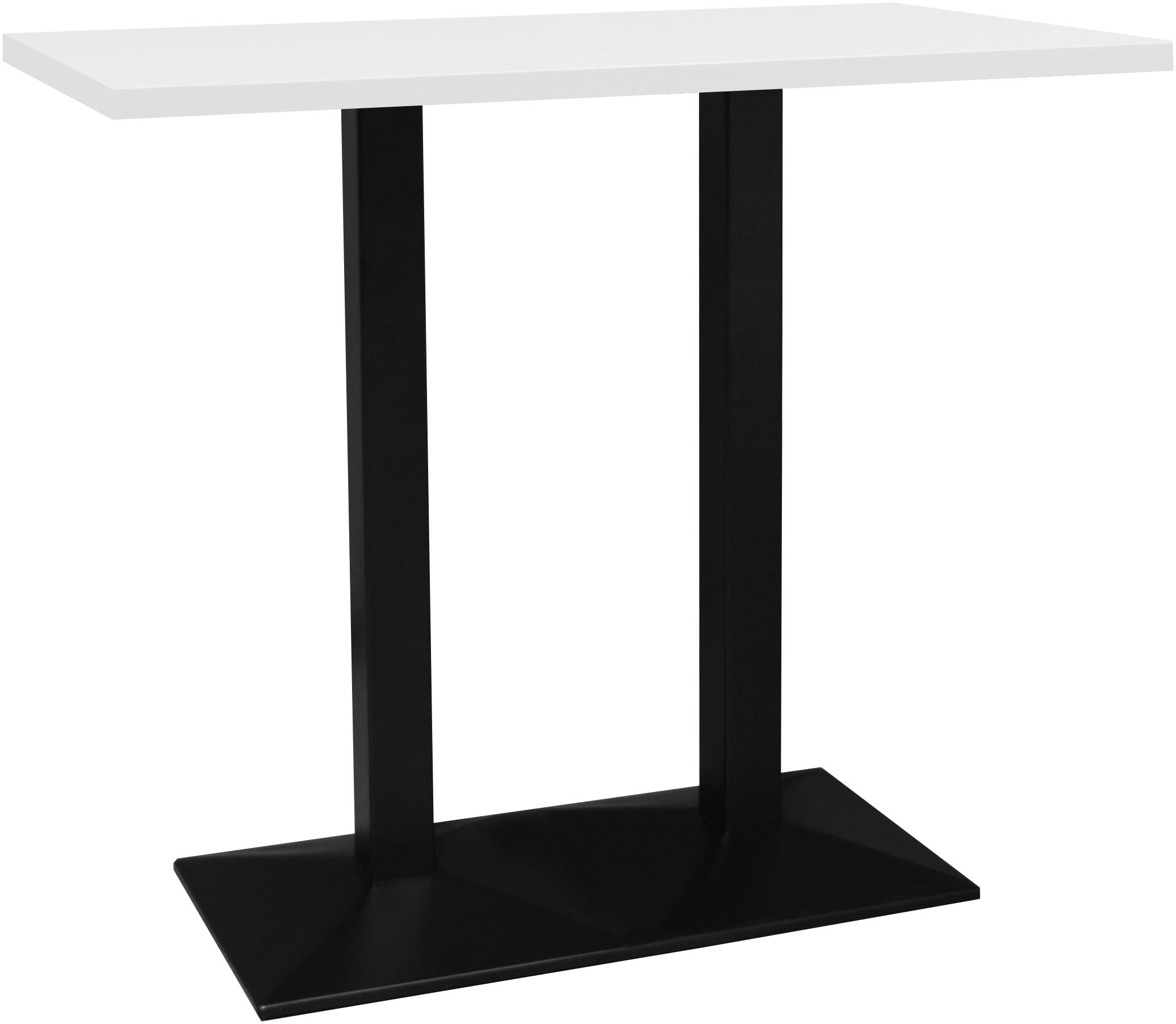 Mäusbacher Bistrotisch »Big Bistro Metall« Doppelsäulengestell, eckige Platte BHT 120x105x70 cm