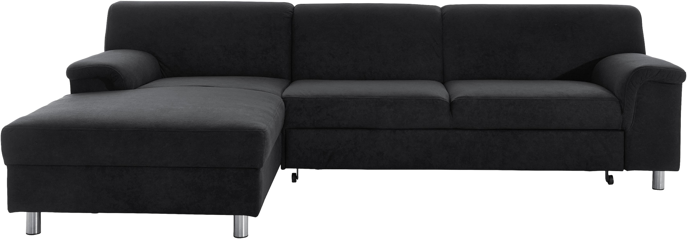INOSIGN Ecksofa »Jamie, modern und elegant, Fußhöhe 9cm, L-Form,«, wahlweise mit Bettfunktion