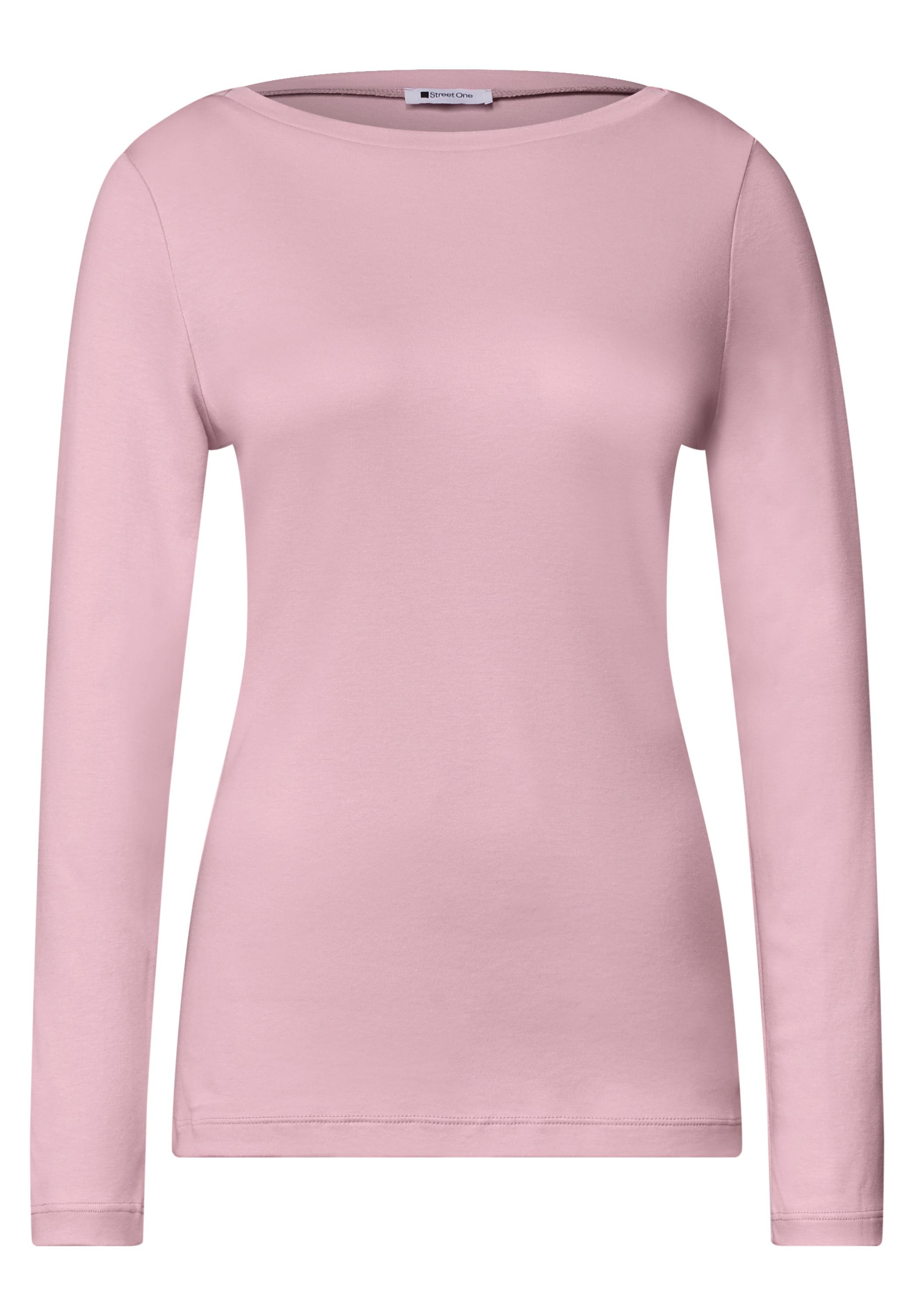 STREET ONE Langarmshirt mit U-Boot-Ausschnitt