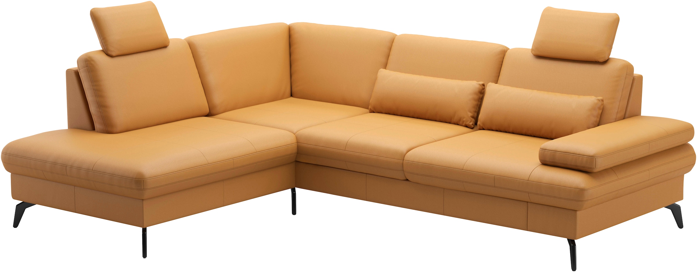 sit&more Ecksofa »Morris L-Form, inkl. Sitztiefenverstellung«, wahlweise mit Armteilverstellung, Bettfunktion & Bettkasten