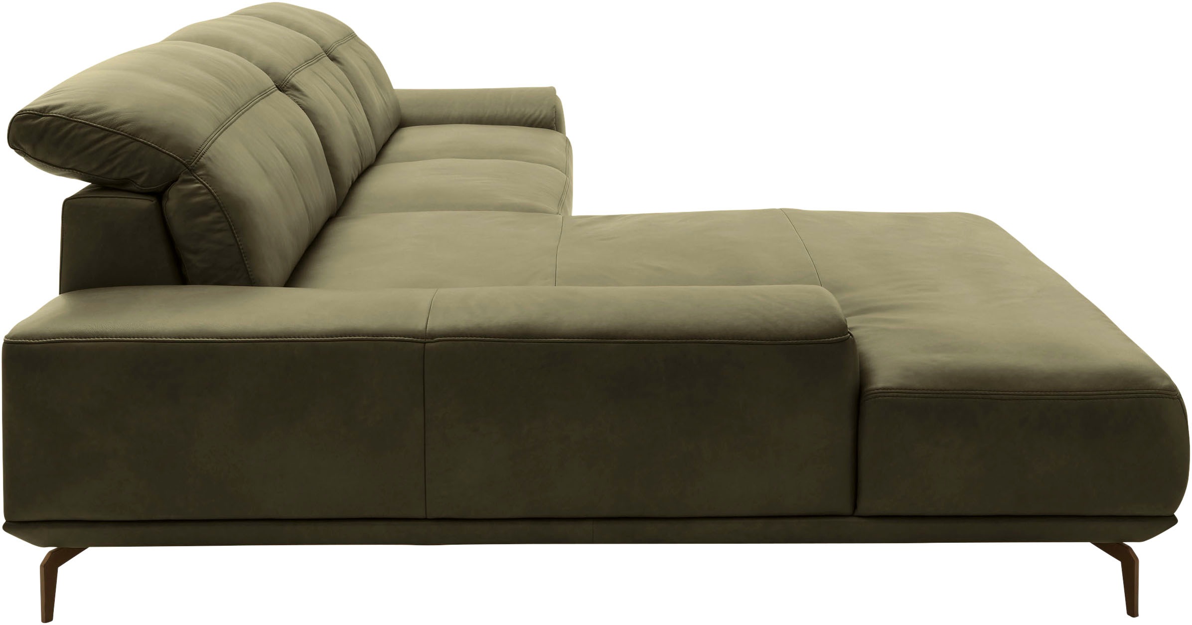 Musterring Wohnlandschaft »MR 2490«, Bronze-Fuß Sitzhöhe 46cm, wahlweise mit Funktionen, Maße 342 x 207 cm