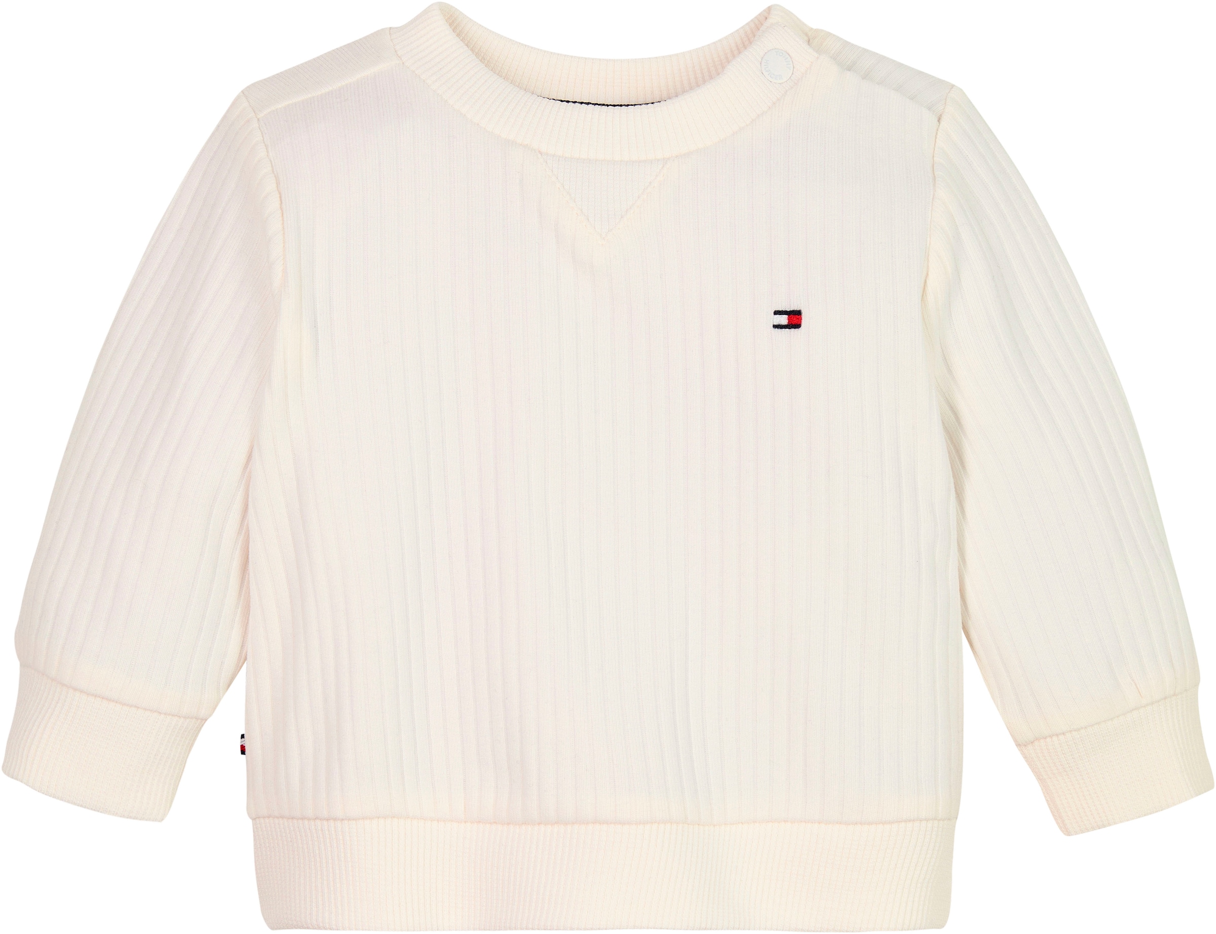 Tommy Hilfiger Sweatshirt »ESSENTIAL REGULAR SWEATSHIRT LS«, Baby bis 2 Jahre mit Logostickerei