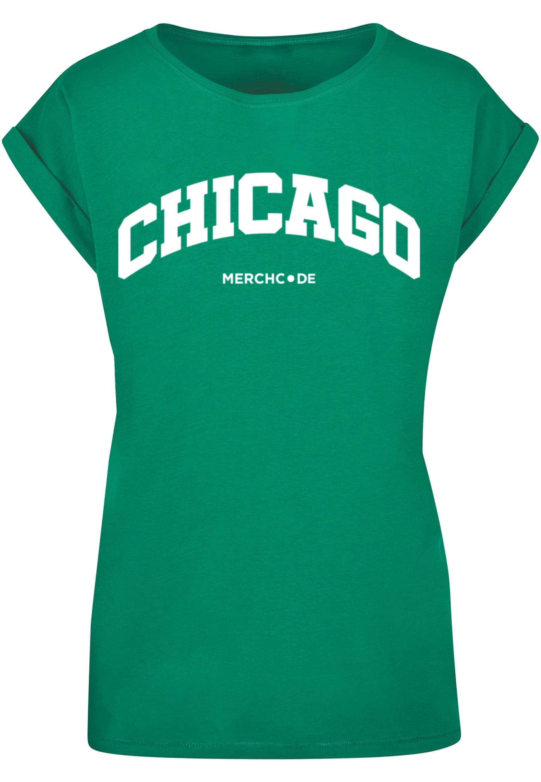 Merchcode T-Shirt "Merchcode Damen Ladies Chicago Wording - T-Shirt", 1 Stk günstig online kaufen