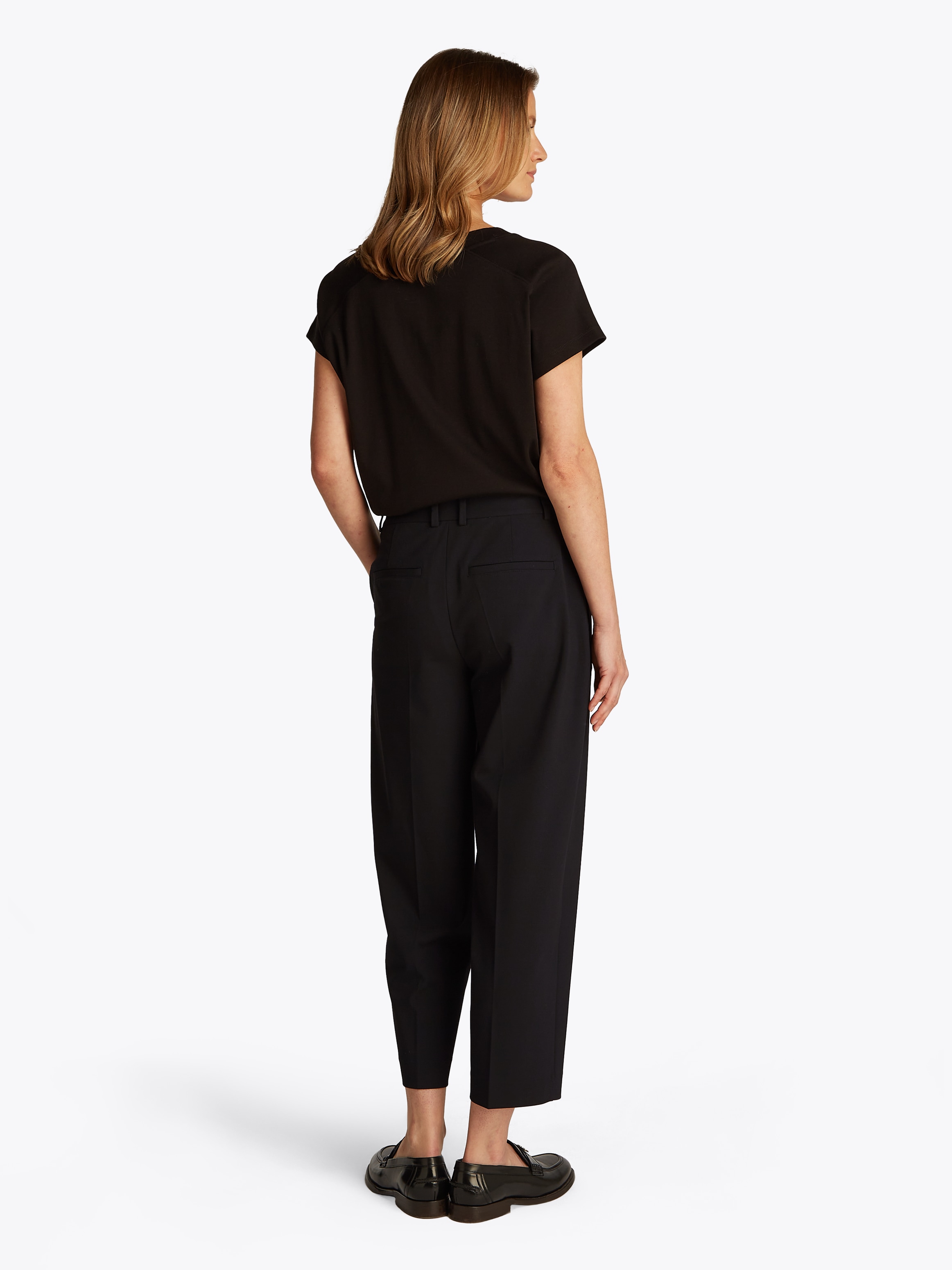 Tommy Hilfiger Webhose »Low Normal Waist Bi-Stretch«, Gürtelschlaufe, elastisch, pflegeleicht bügelfrei, Business casual