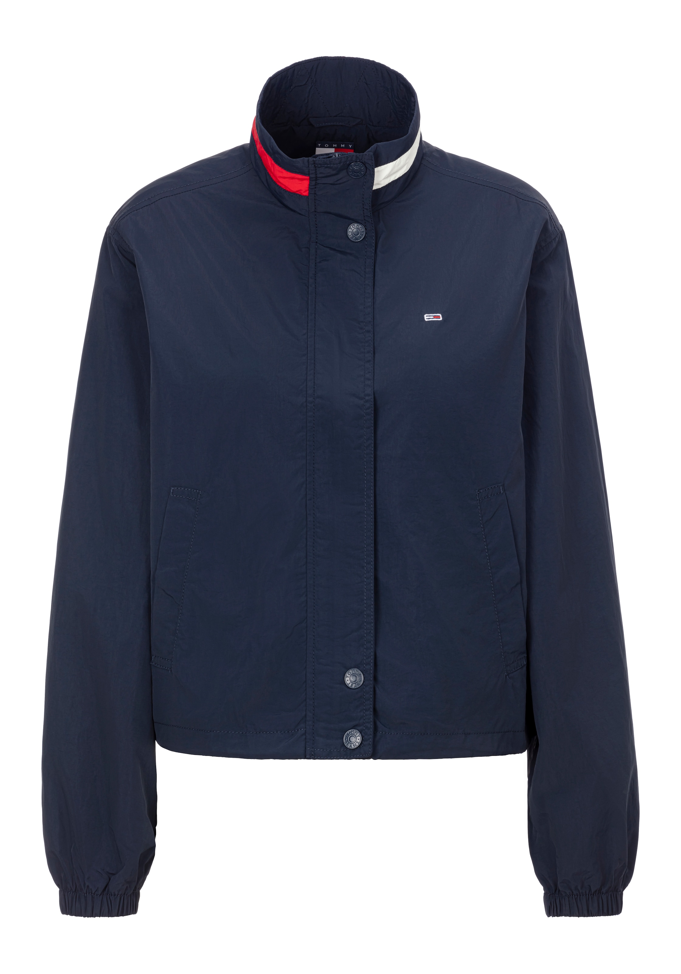 Tommy Jeans Outdoorjacke "TJW ESSENTIAL JACKET EXT", mit kontrastfarbenem E günstig online kaufen