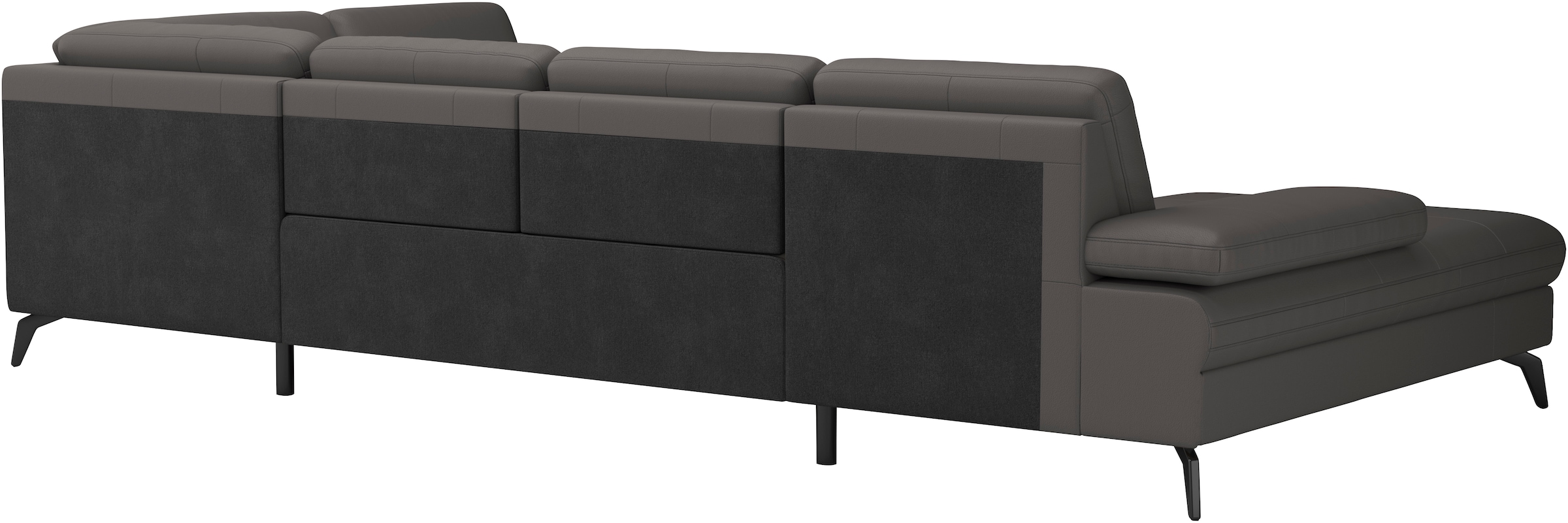 Wohnlandschaft SIT & MORE "Morris Jubi", braun (mocca), B:335cm H:82cm T:212cm, Sofas, Wohnlandschaft, wahlweise mit Armteilverstellung, Bettfunktion & Bettkasten 3