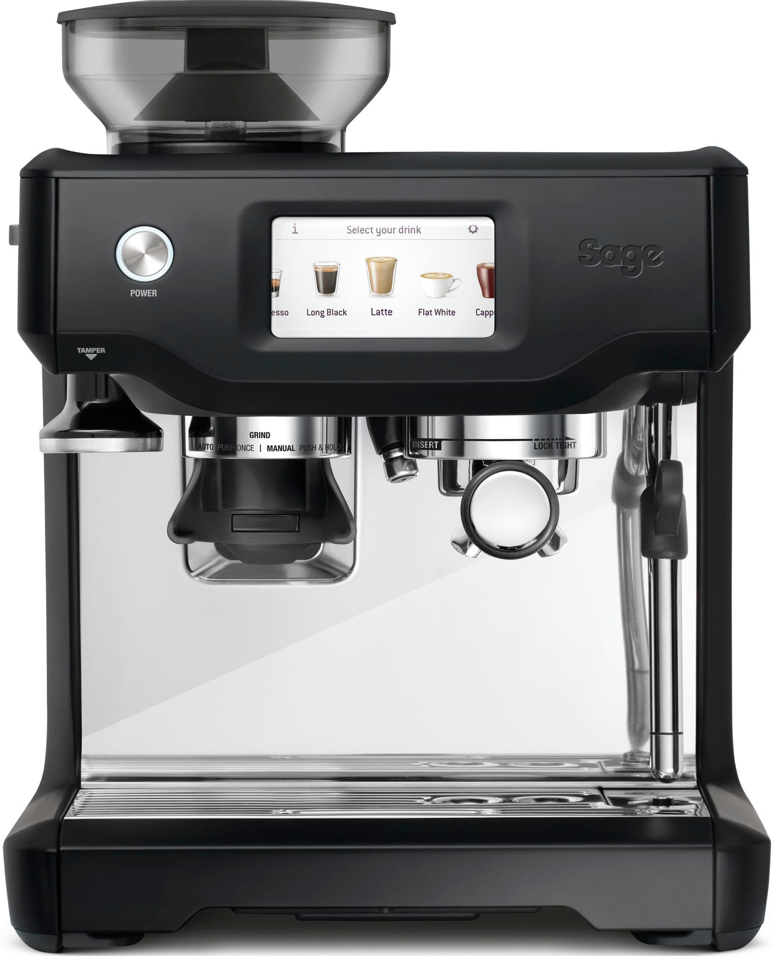 Sage Espressomaschine »the Barista Touch, SES880BTR«, Black Truffle auf  Raten | BAUR | Espressomaschinen