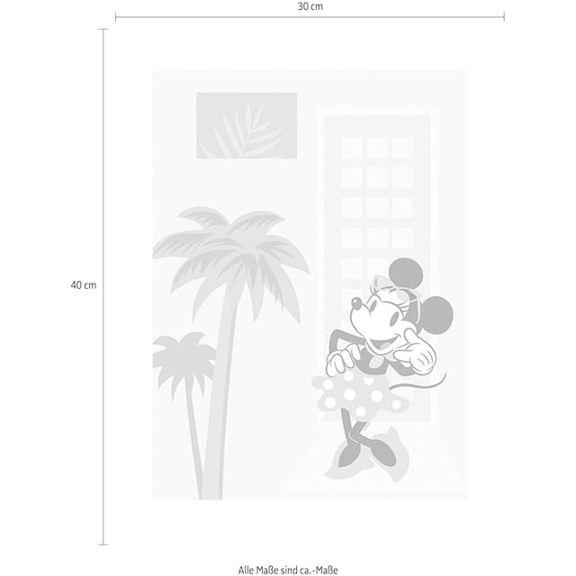 Komar Poster »Minnie Mouse Palms«, Disney, (1 St.), Kinderzimmer,  Schlafzimmer, Wohnzimmer | BAUR