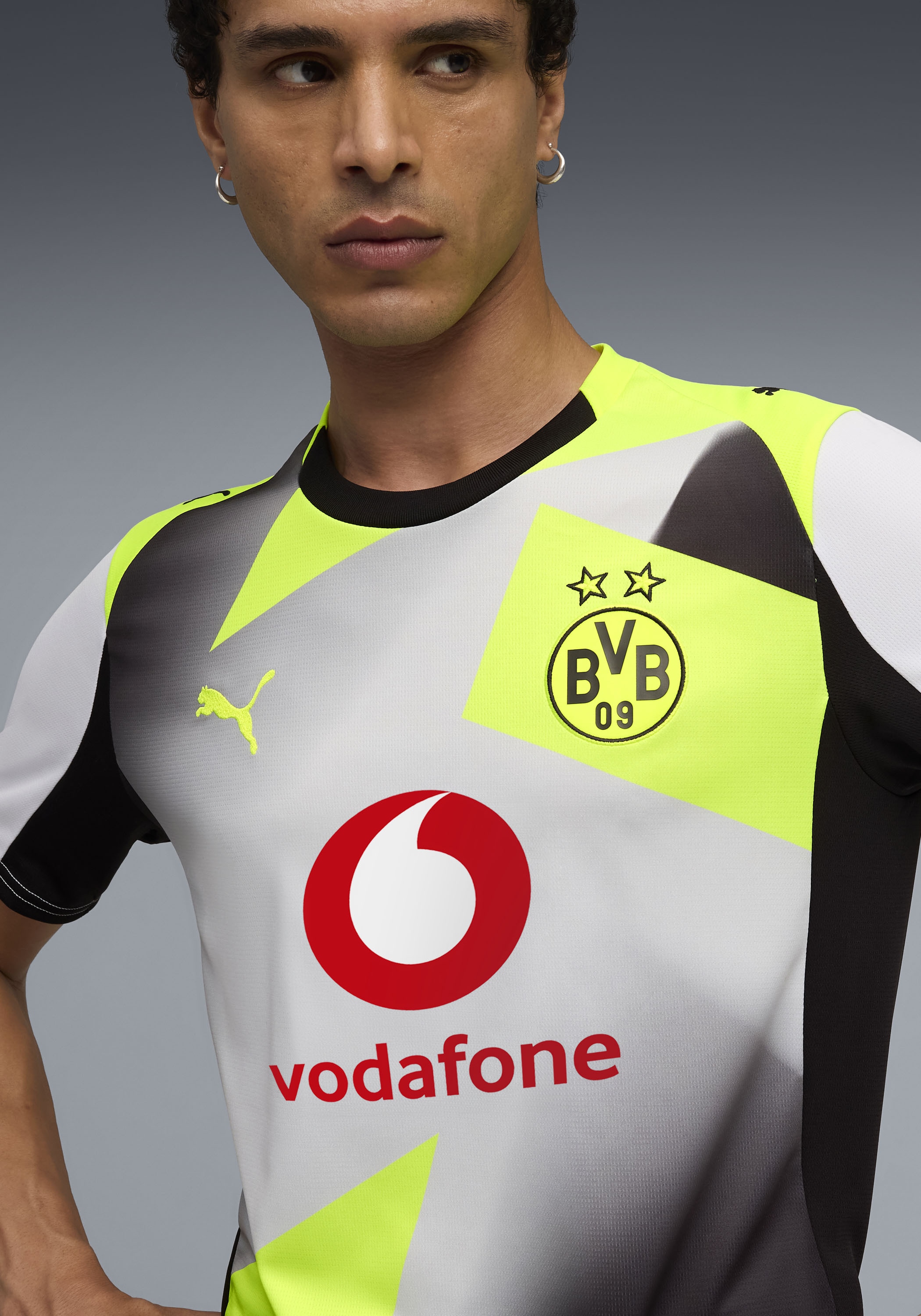 PUMA Fußballtrikot »BVB AWAY JERSEY REPLICA« Regular Fit, für Sportmode und Fußball, Kurzarmdesign
