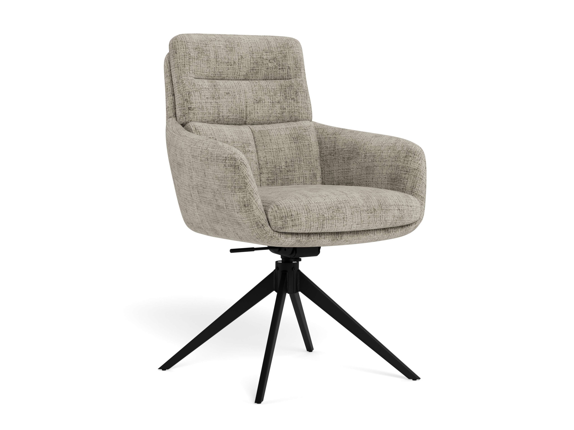 ACTONA GROUP Esszimmerstuhl »Roger, Polsterstuhl, Stuhl, 2er-Set« (Set) 2 Stk.grauer Stoff, Armlehnen, Polsterung, Dreh- & Kippfunktion, FSC™