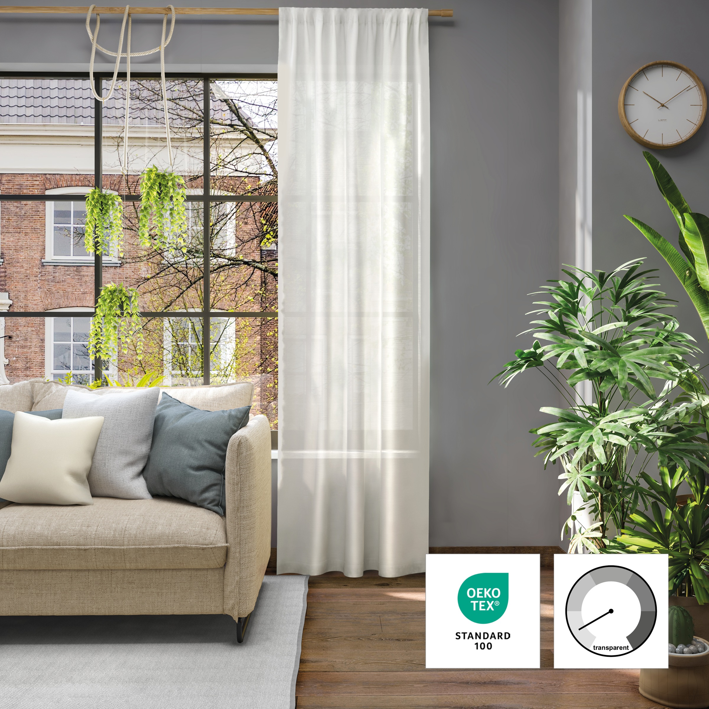 Neutex for you Vorhang "Libre-ECO" Stangendurchzug 1 Stk. tlg. günstig online kaufen