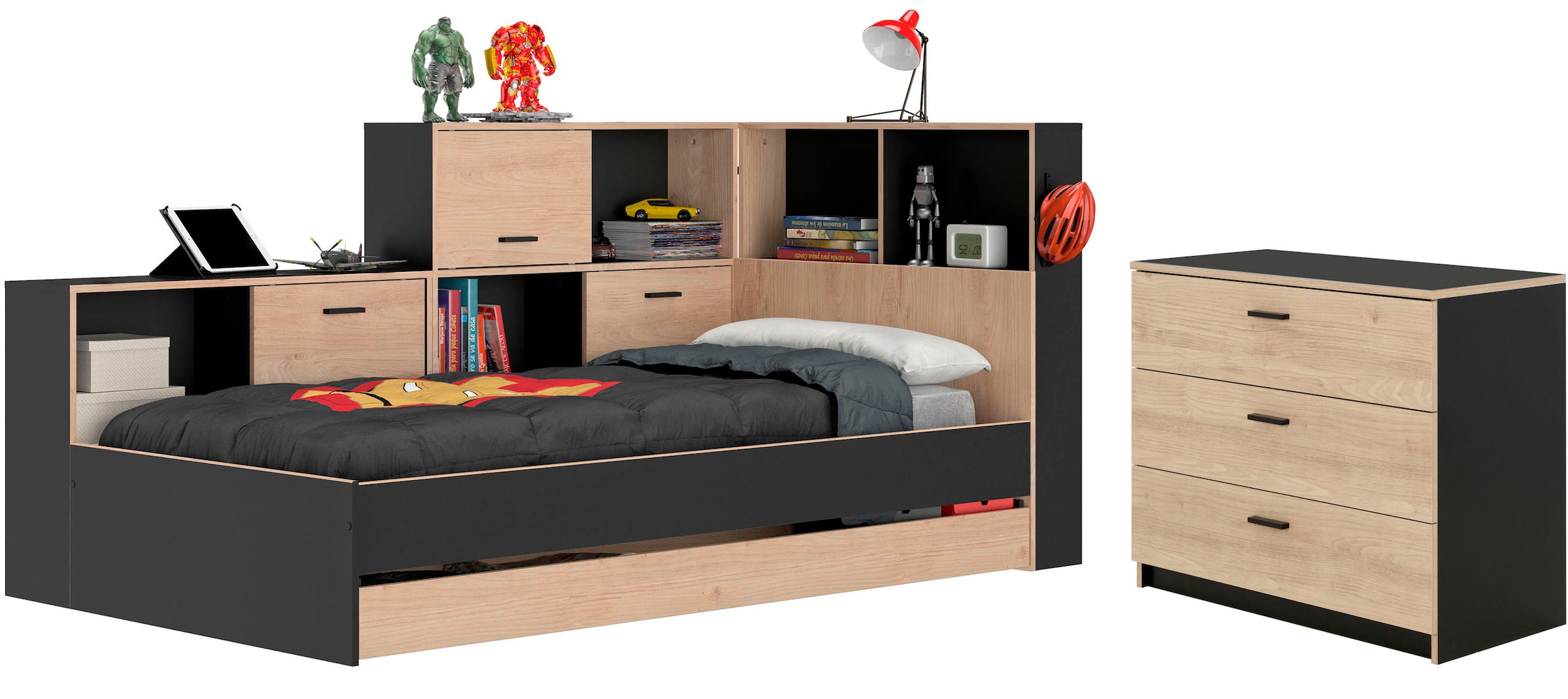 Gami Jugendzimmer-Set "Erwan" 2 Stk. tlg. Ideal für Kinder- und Jugendzimme günstig online kaufen