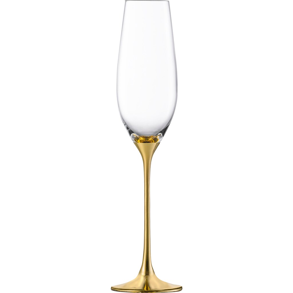 Eisch Sektglas »Champagner Exklusiv«, (Set, 2 tlg.), Auflage in Echtgold, 180 ml, 2-teilig