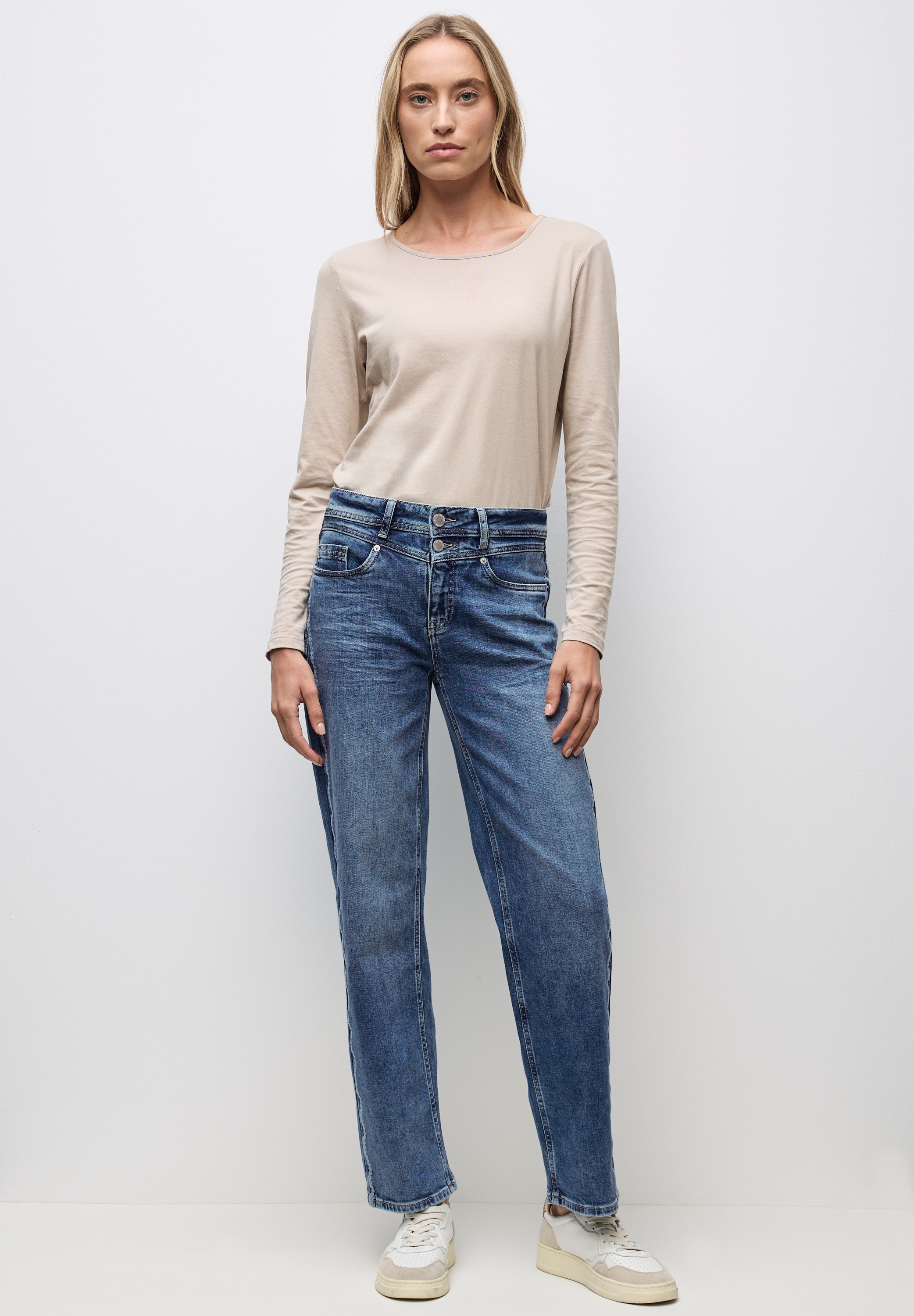 STREET ONE Comfort-fit-Jeans, High Waist