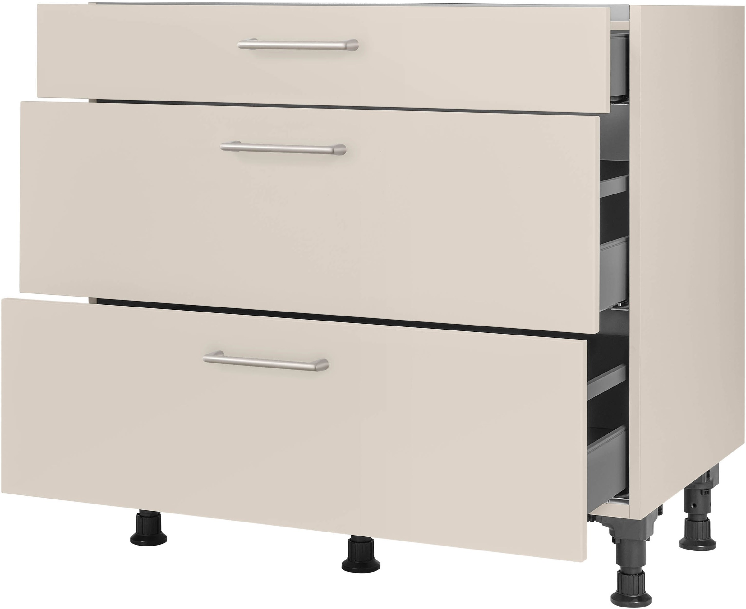 nobilia Kochfeldumbauschrank ""Laser", vormontiert, mit Schubkasten und Aus günstig online kaufen