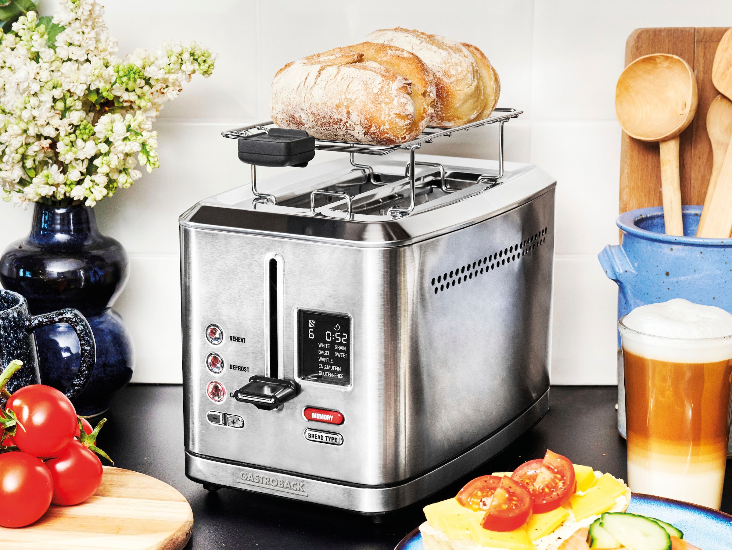 Gastroback Toaster "42395 Design Toaster Digital 2S", für 2 Scheiben, 950 W