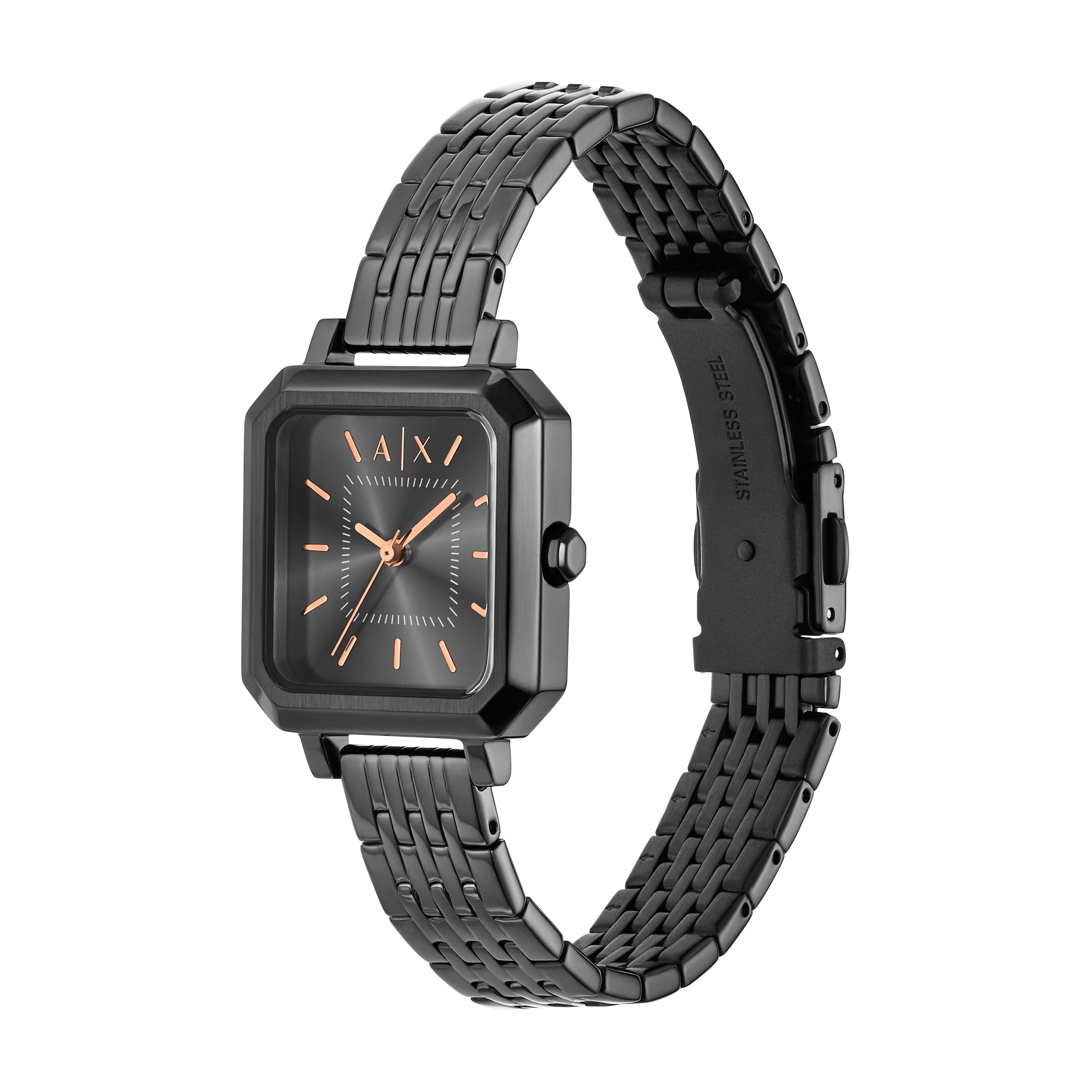 ARMANI EXCHANGE Quarzuhr, Armbanduhr, Damenuhr, Edelstahlarmband, analog