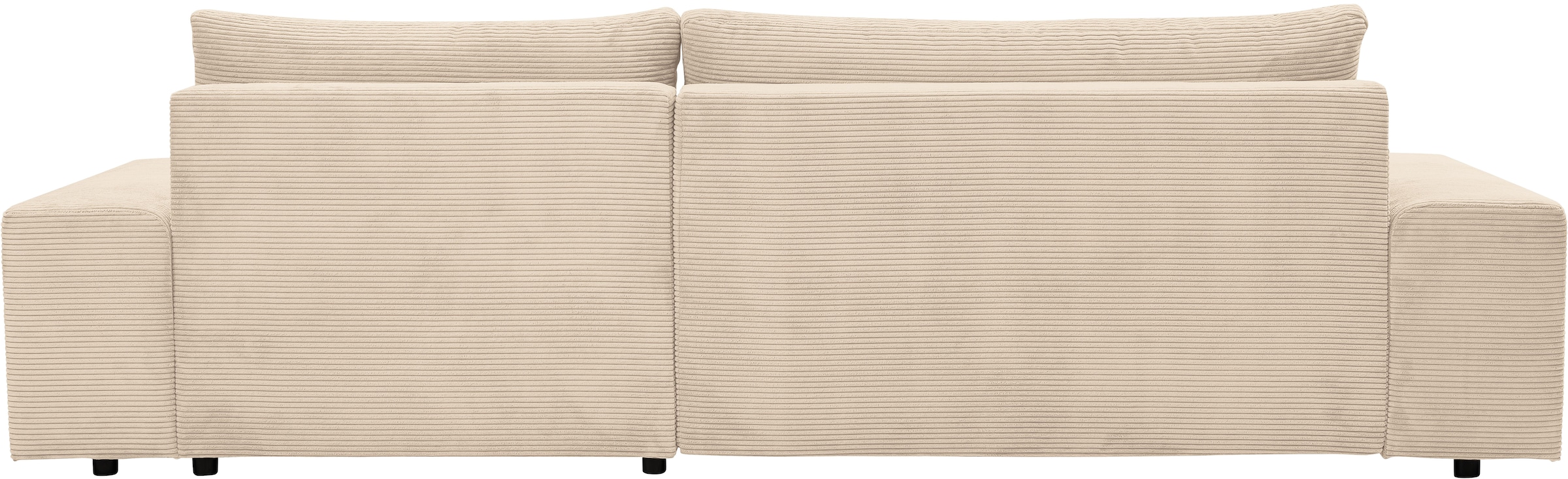 WERK2 Ecksofa »Amsterdam mit Bett & Bettkasten, viel Platz, modernes Design« Cord, L-Form, XXL, Schlaffunktion, Bettkasten