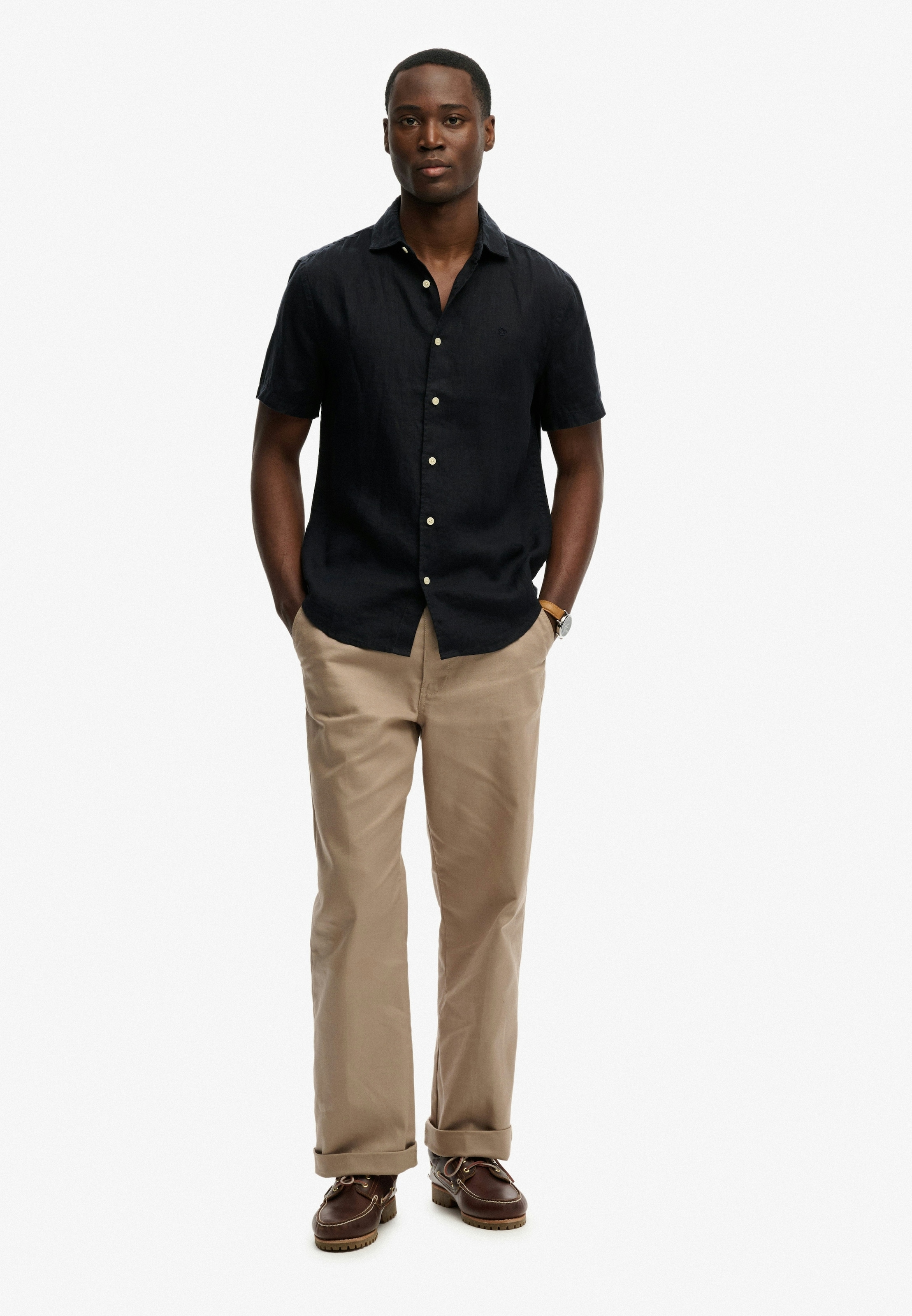 Superdry Leinenhemd »RIVIERA S/S LINEN SHIRT« aus 100% Leinen