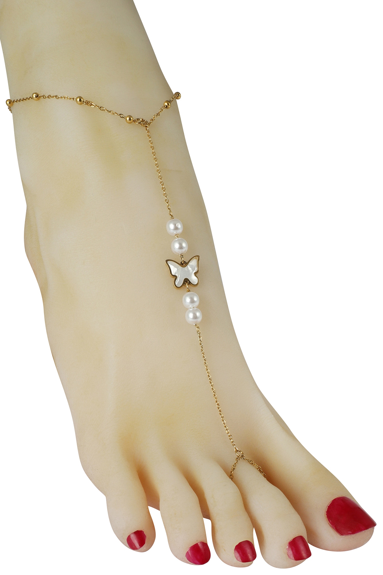 Adelia´s Fußkette »Damen Fußkettchen – aus Edelstahl« Perfekt als Geschenk für besondere Menschen