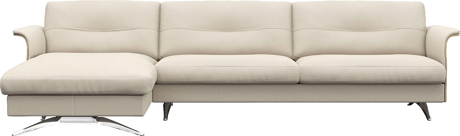 FLEXLUX Ecksofa "Glow, super bequem durch hochwertigem Sitzaufbau mit Feder günstig online kaufen