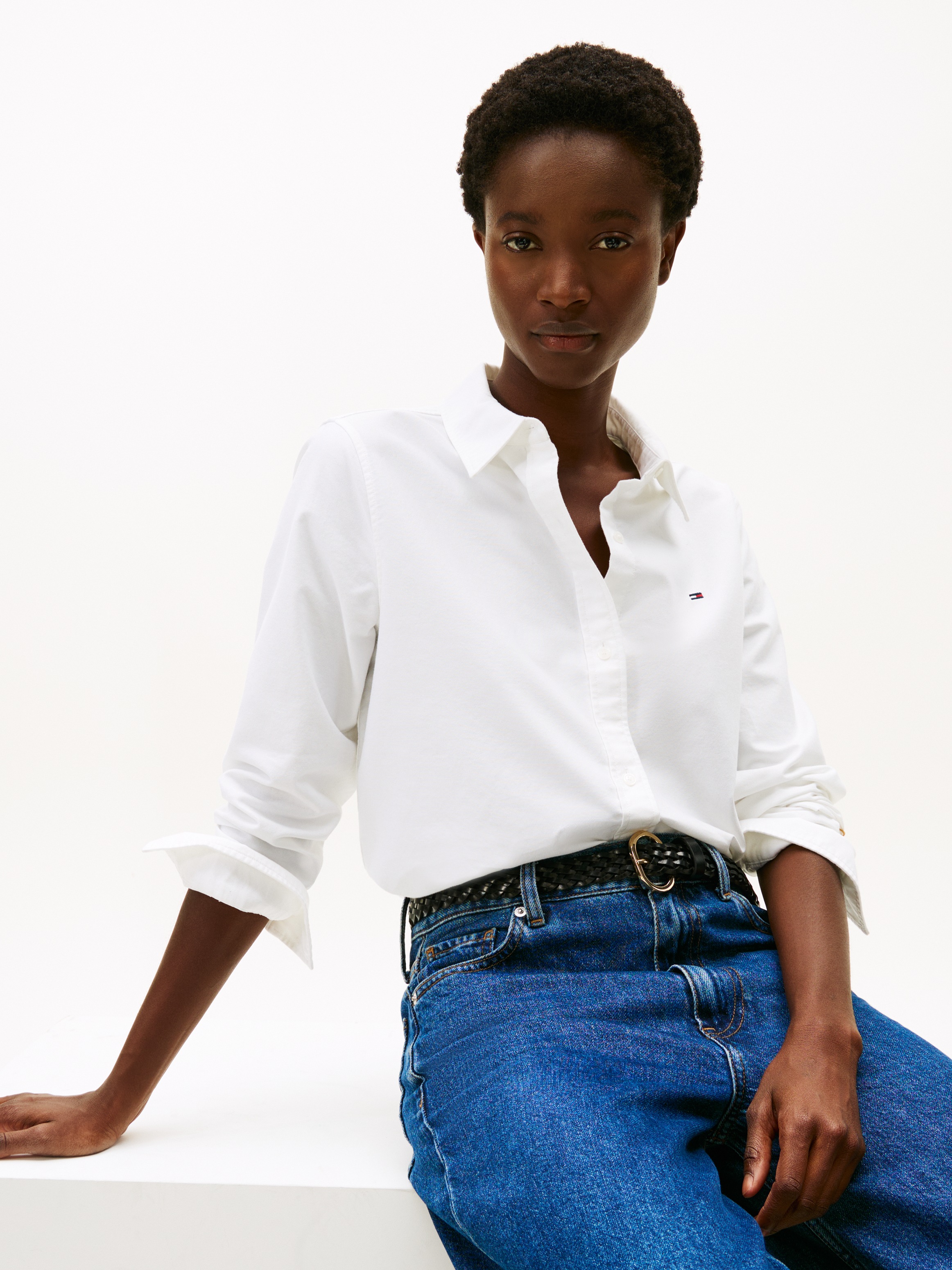 Thumbnail - Tommy Hilfiger Hemdbluse "COTTON EASY SHIRT"