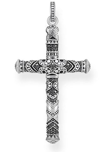 THOMAS SABO Kreuzanhänger »Maori Kreuz Klein, PE772-643-11«, mit Zirkonia kaufen