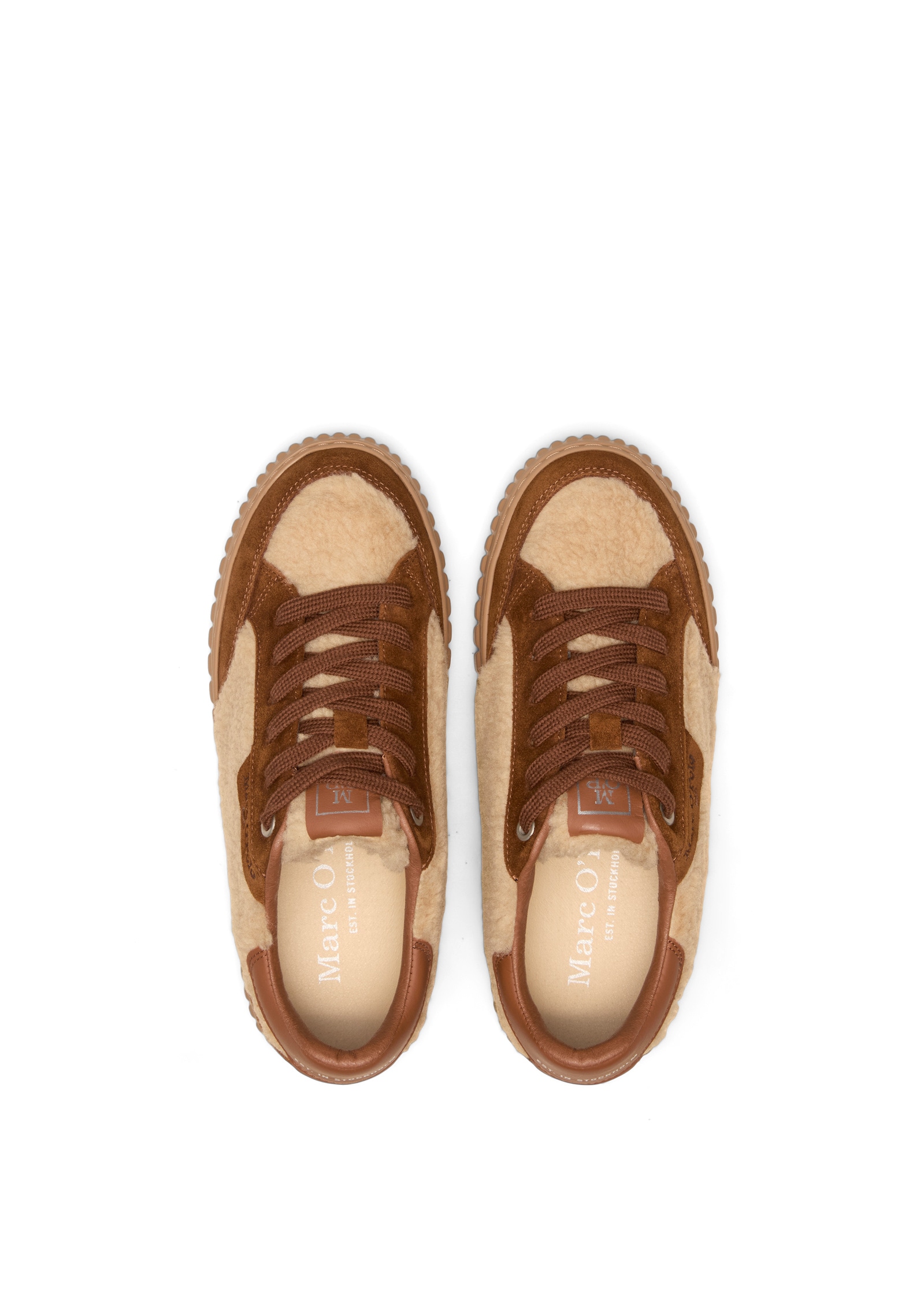 Marc O'Polo Sneaker »aus Teddyfell mit Echtleder-Details«