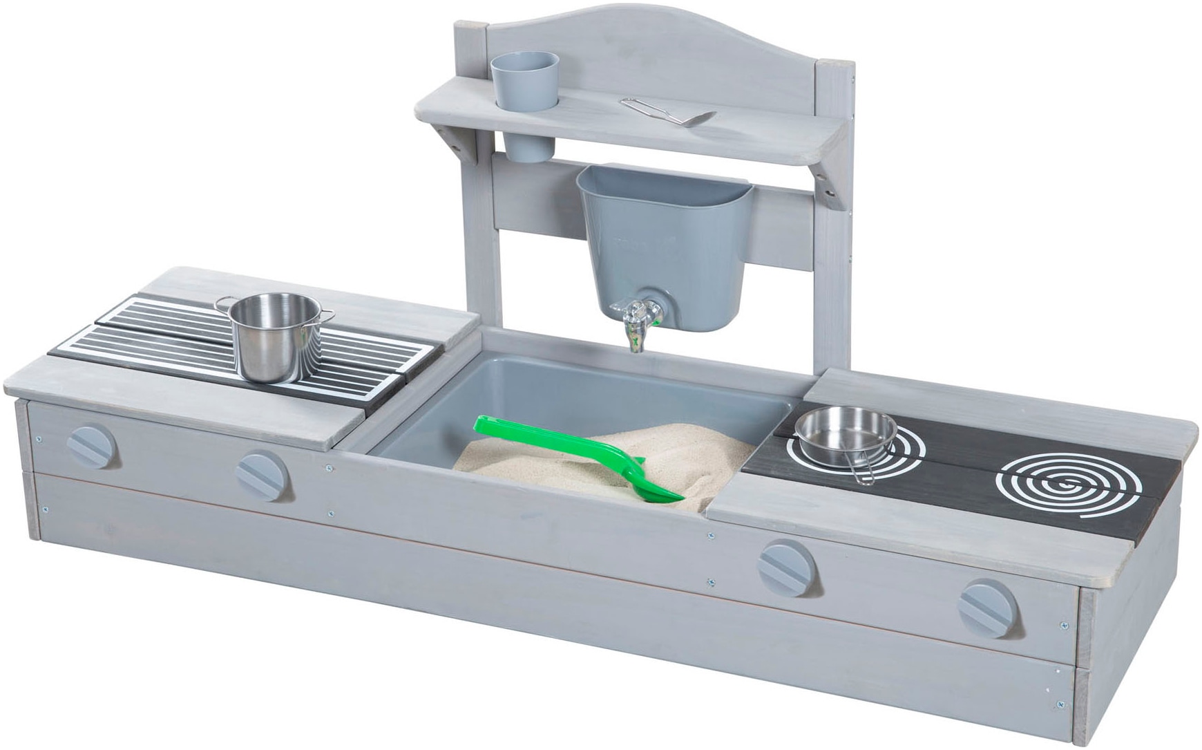roba® Sandkasten »2 in 1, Balkonsandkasten mit Matschküche«, FSC® - schützt Wald