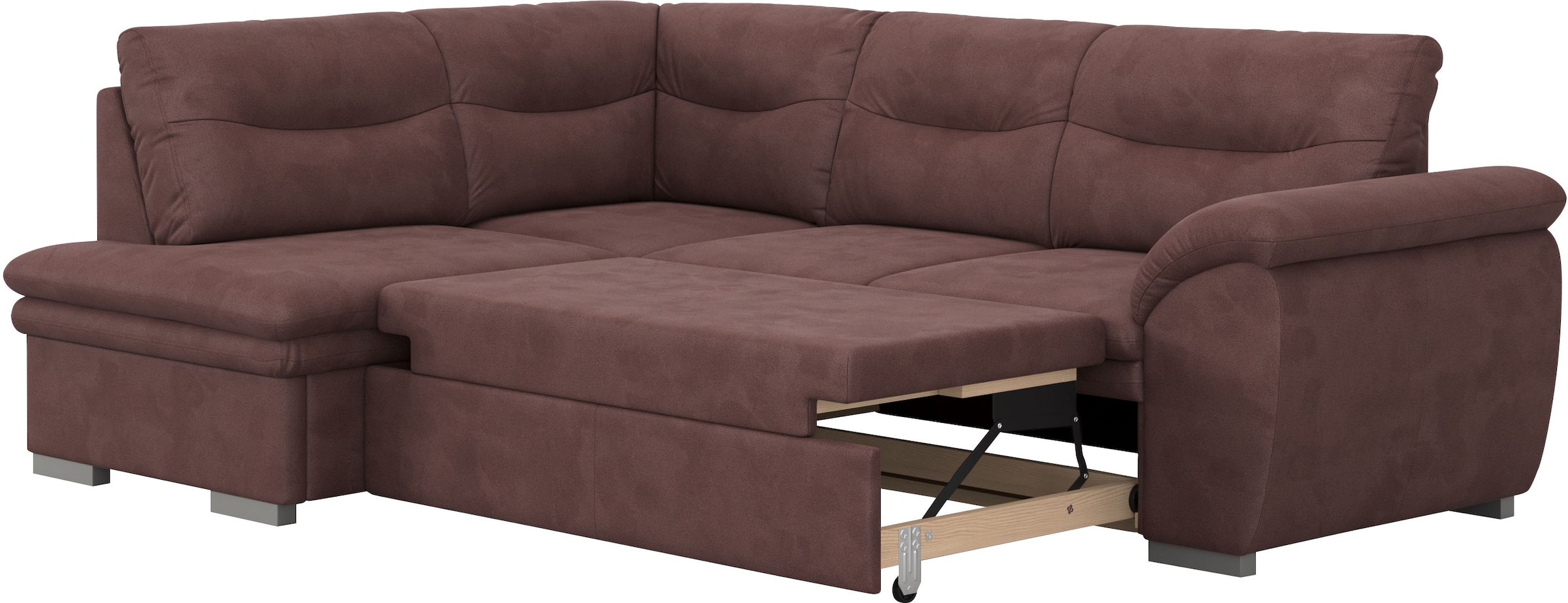 COTTA Ecksofa »Leandra L-Form«, wahlweise mit Bettfunktion & Bettkasten