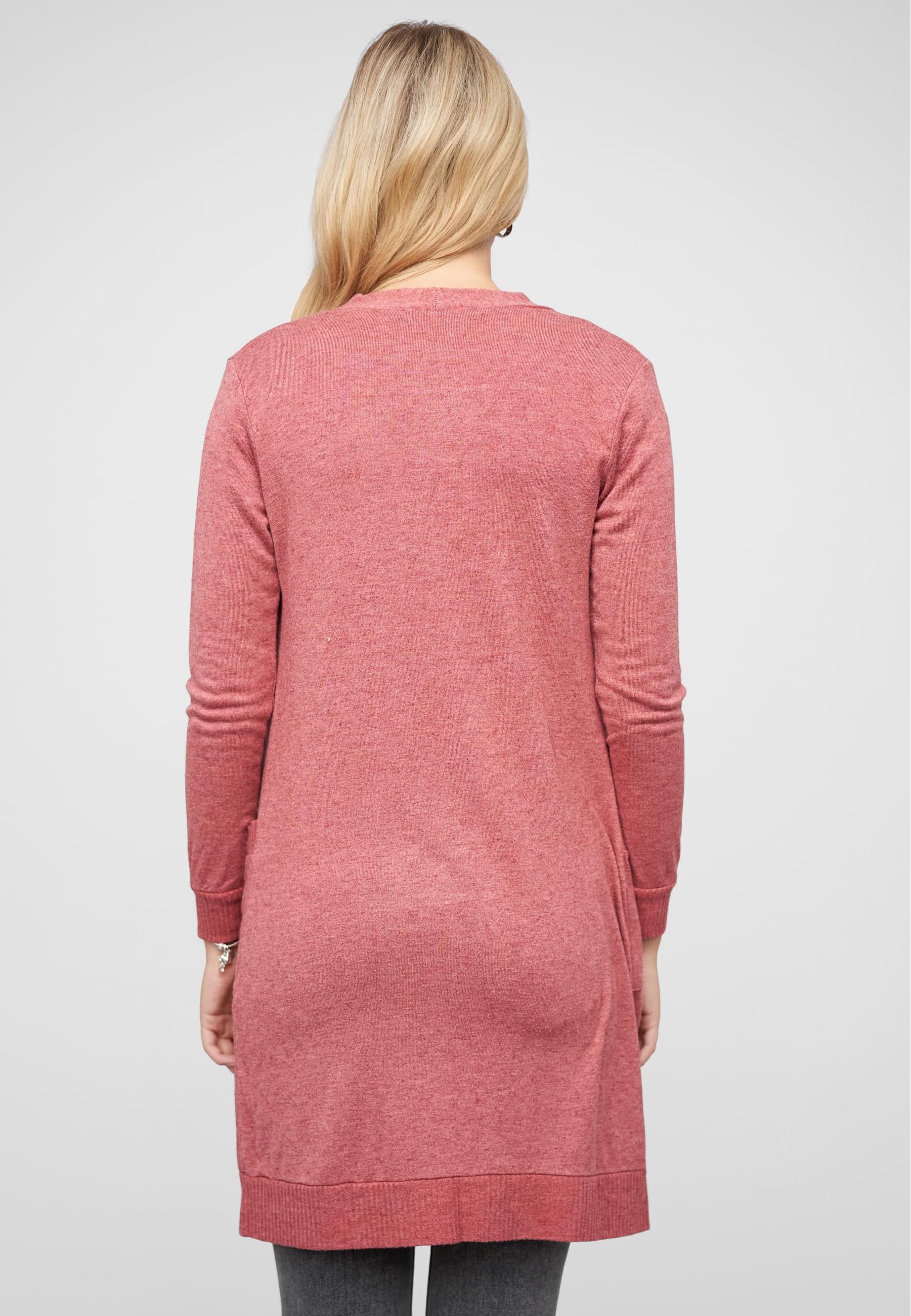 CLOUD 5IVE Strickjacke »CLOUD 5IVE Longform Viskose Cardigan mit 2 seitl. Taschen«